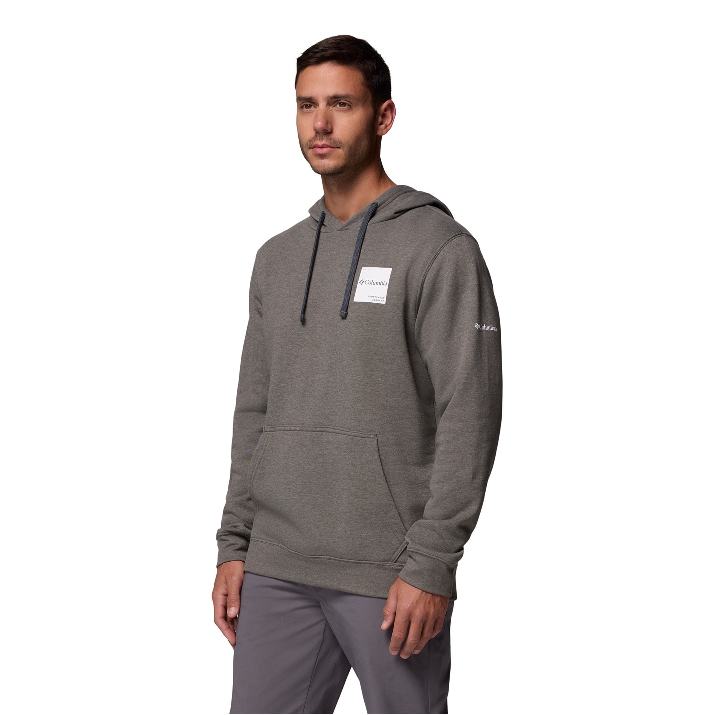 Mikina Columbia Charcoal 5589086 Men's Overhead Hoodie - 3