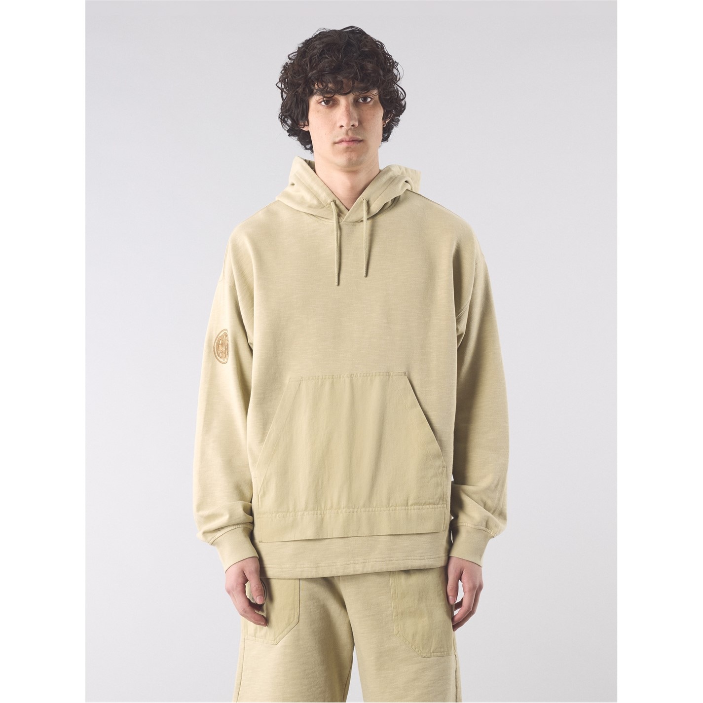 Mikina Pretty Green Taupe 5283771 Men's PG Stamford Hoodie - 3