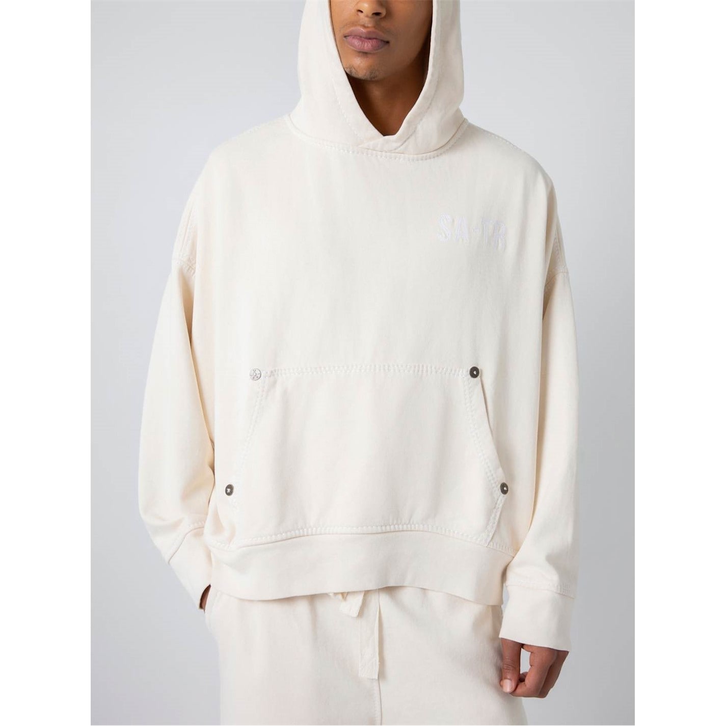 Mikina True Religion Off White 2395918 Men's Sebastien Ami Logo Hoodie - 1