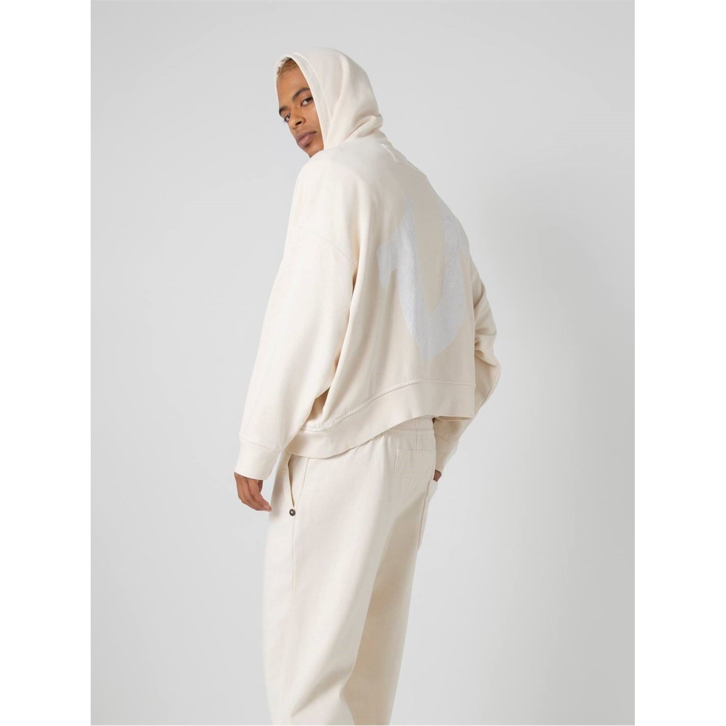 Mikina True Religion Off White 2395918 Men's Sebastien Ami Logo Hoodie - 3