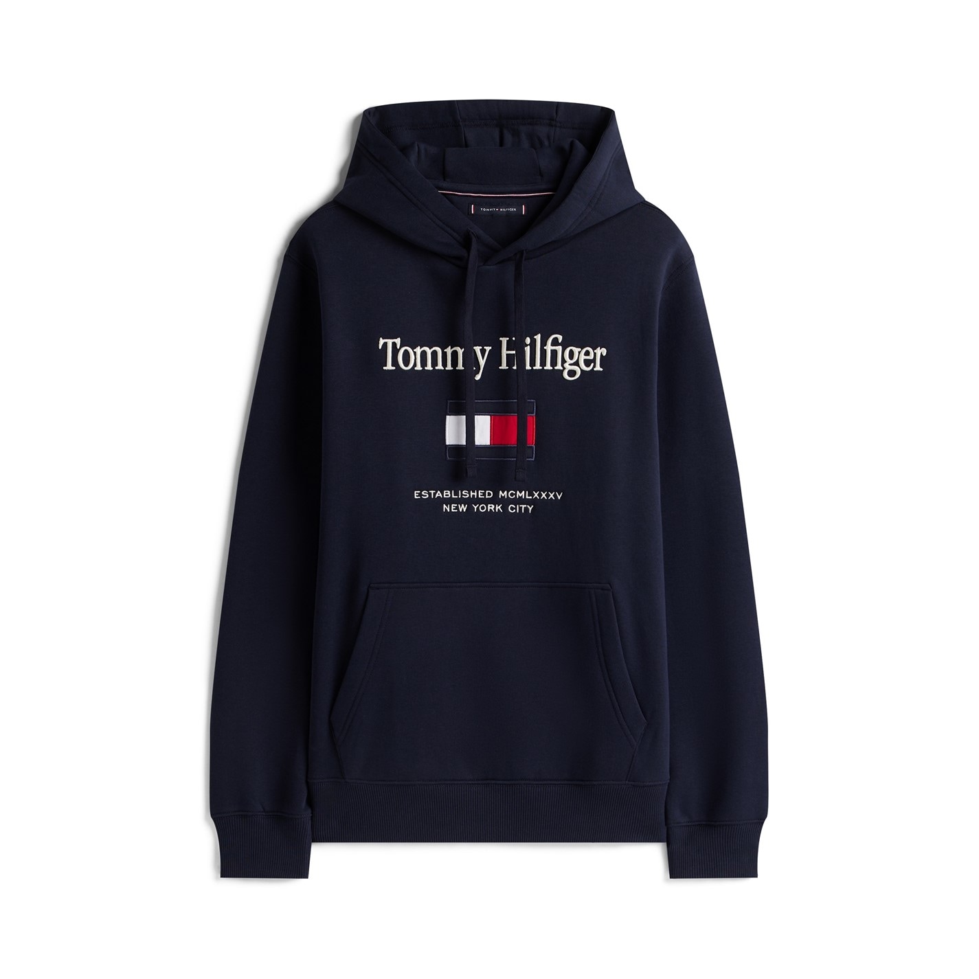 Mikina Tommy Hilfiger Desert Sky 592490 Men's Embro Flag Pull Over Hoodie - 1
