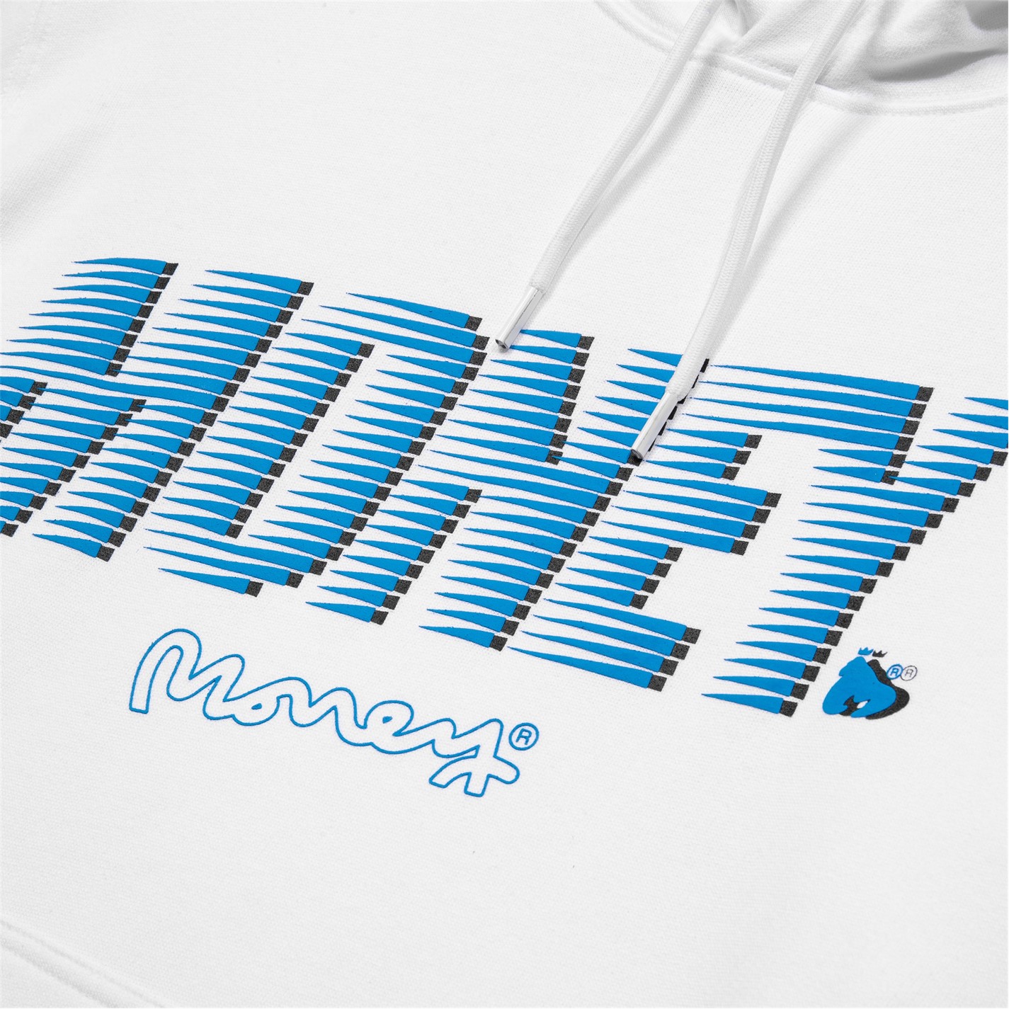 Mikina Money White 9922428 Zoom Ape Hood - 3