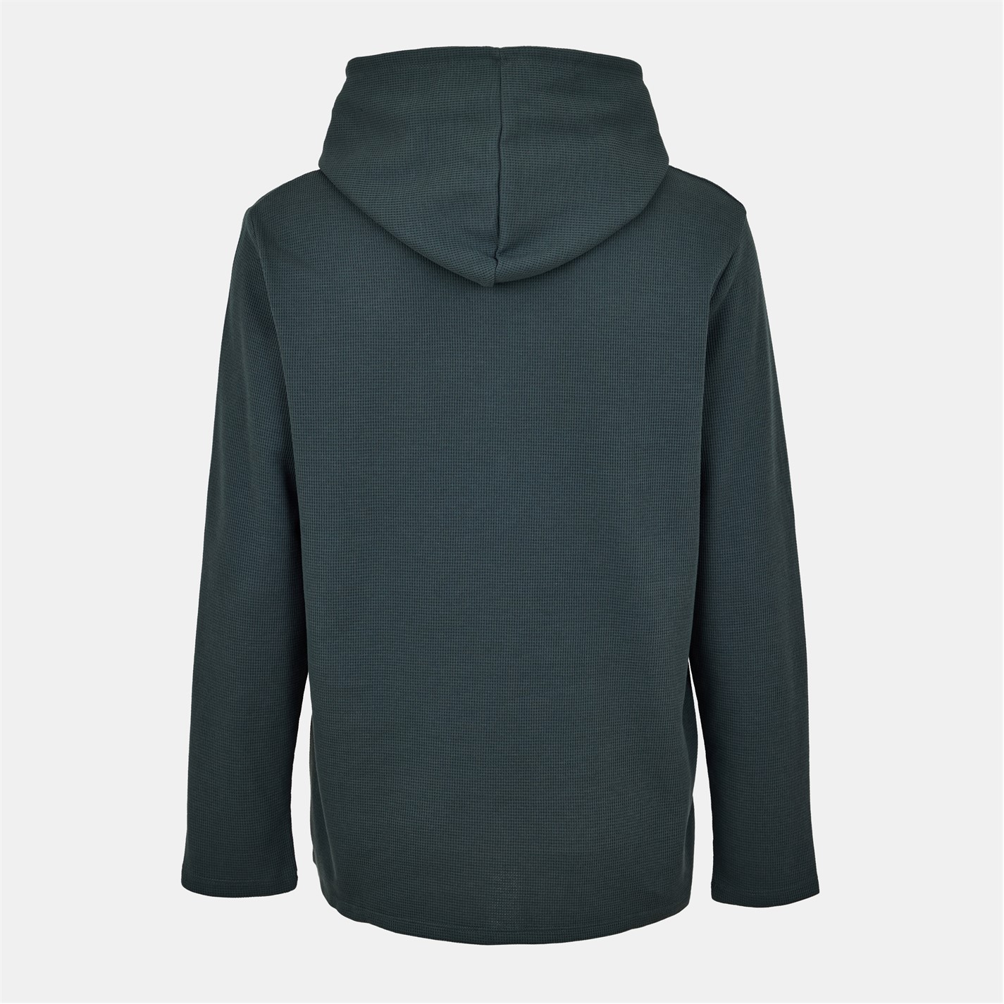 Mikina Boss Black 001 9908776 Mens BOSS Bodywear Waffle Loungewear Hoodie with Logo Detail - 2