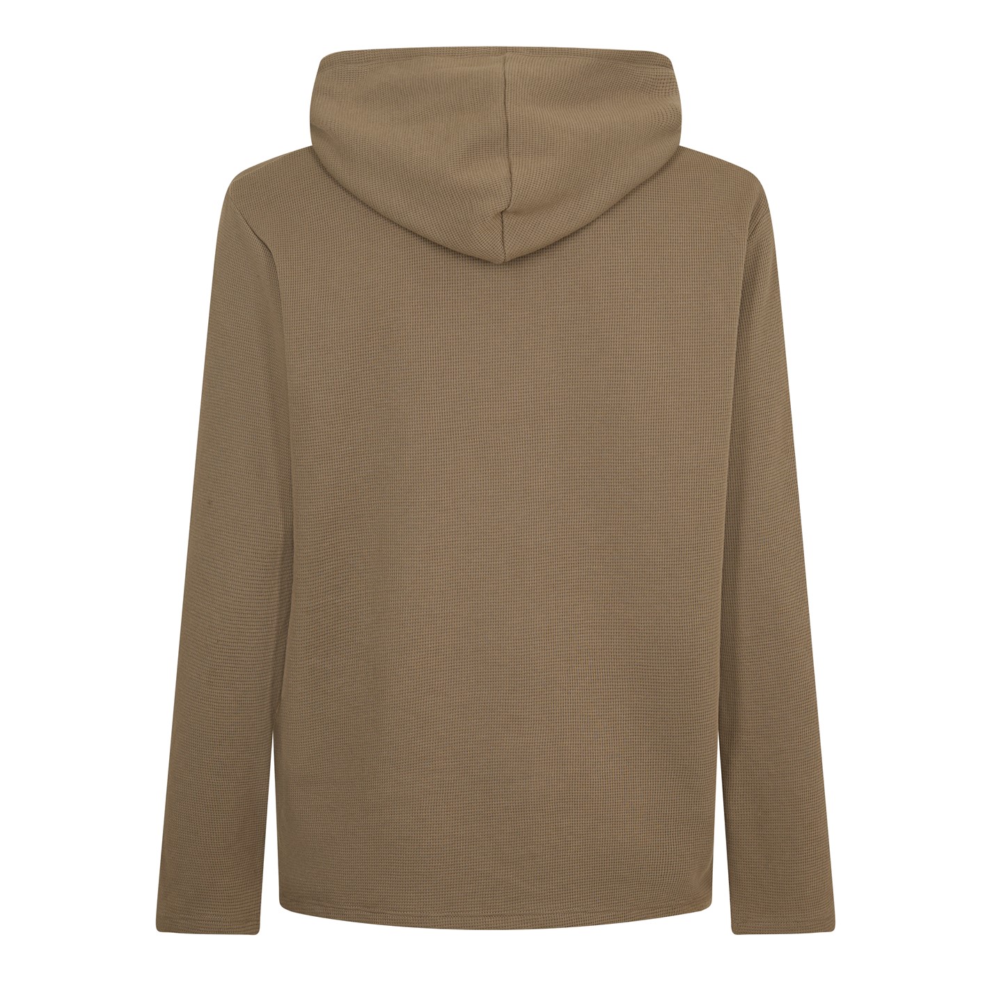 Mikina Boss Open Brown 245 5928927 Mens BOSS Bodywear Waffle Loungewear Hoodie with Logo Detail - 2