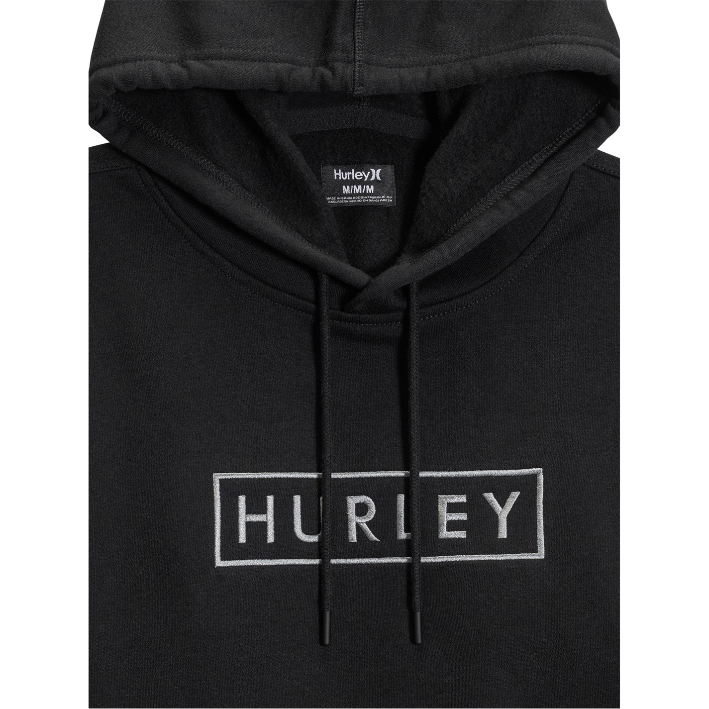 Mikina Hurley Black 689659 Box Fleece Hoodie - 3