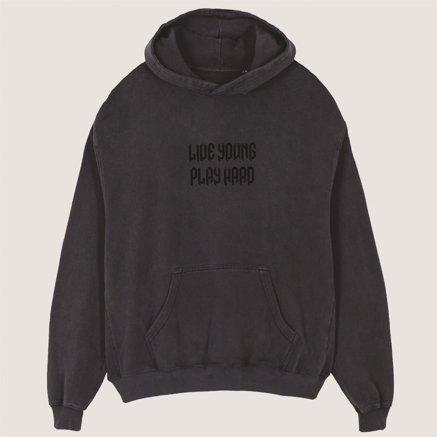 Mikina LYPH Black 1728105 Punk Hoodie - 1