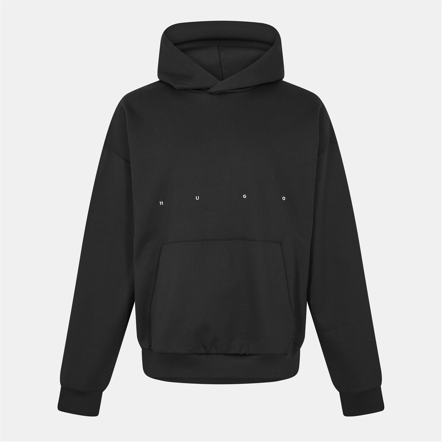 Mikina Hugo Black 001 3501956 Men's Red Cotton Pull Over Hoodie - 1