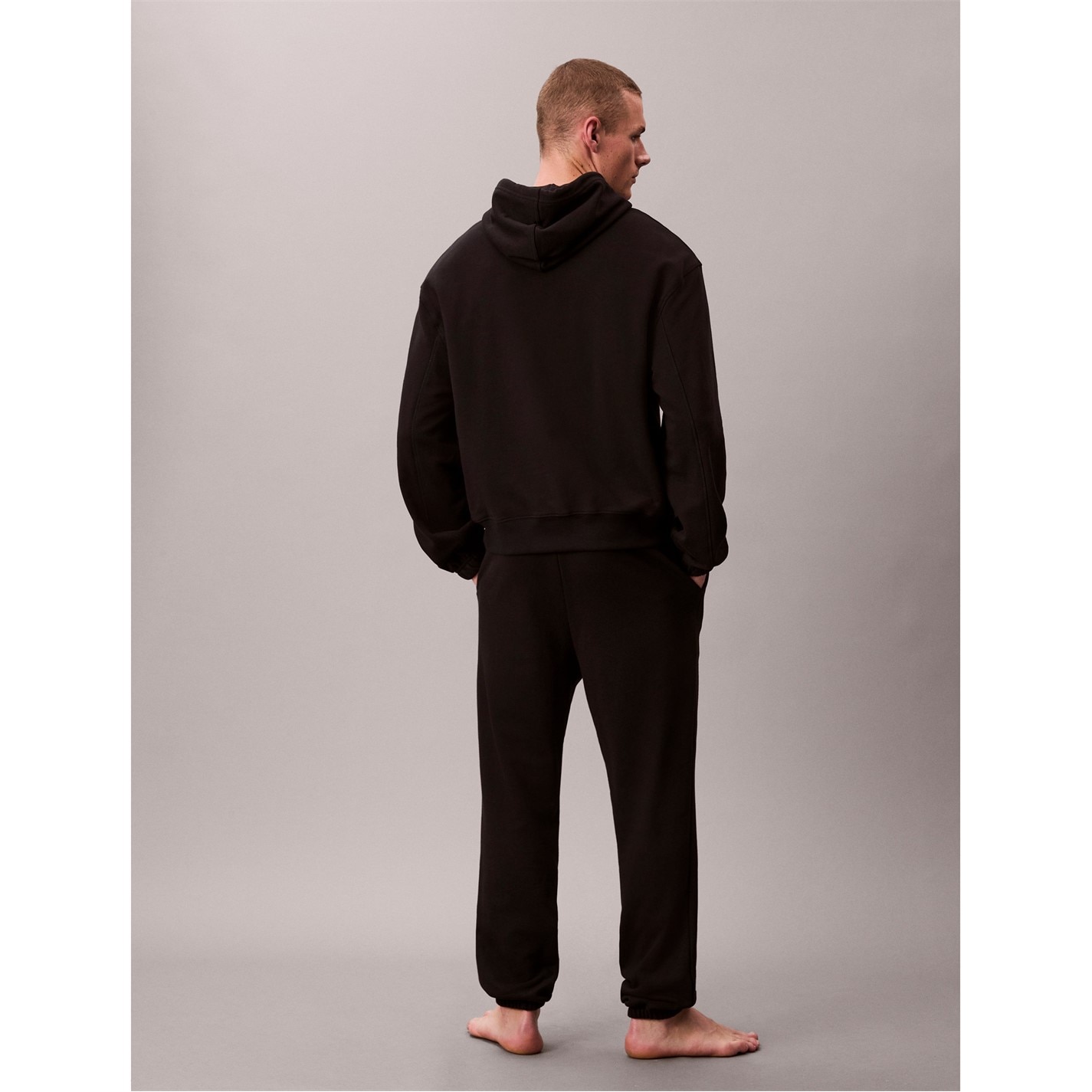 Mikina Calvin Klein Black 9396500 Men's Pullover Hoodie - 4