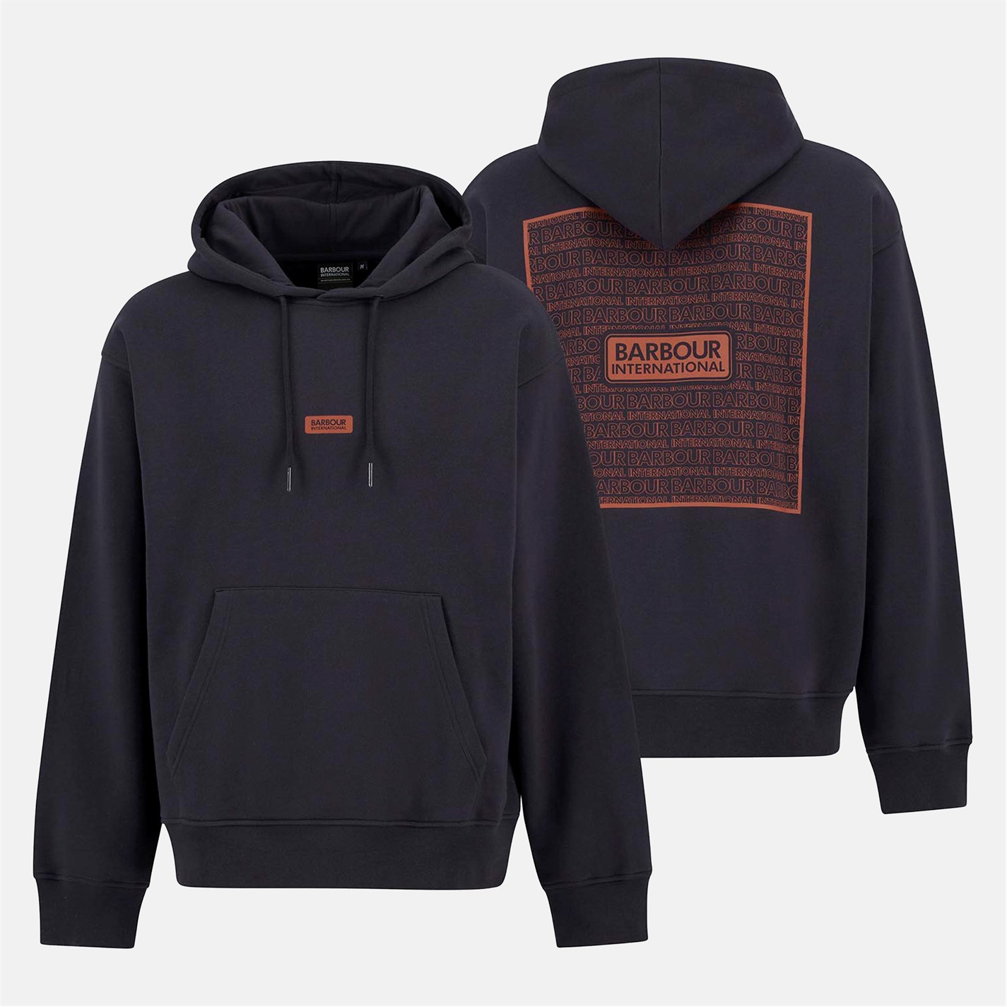 Mikina Barbour International Dark Navy 7777216 Lever Graphic Hoodie - 1