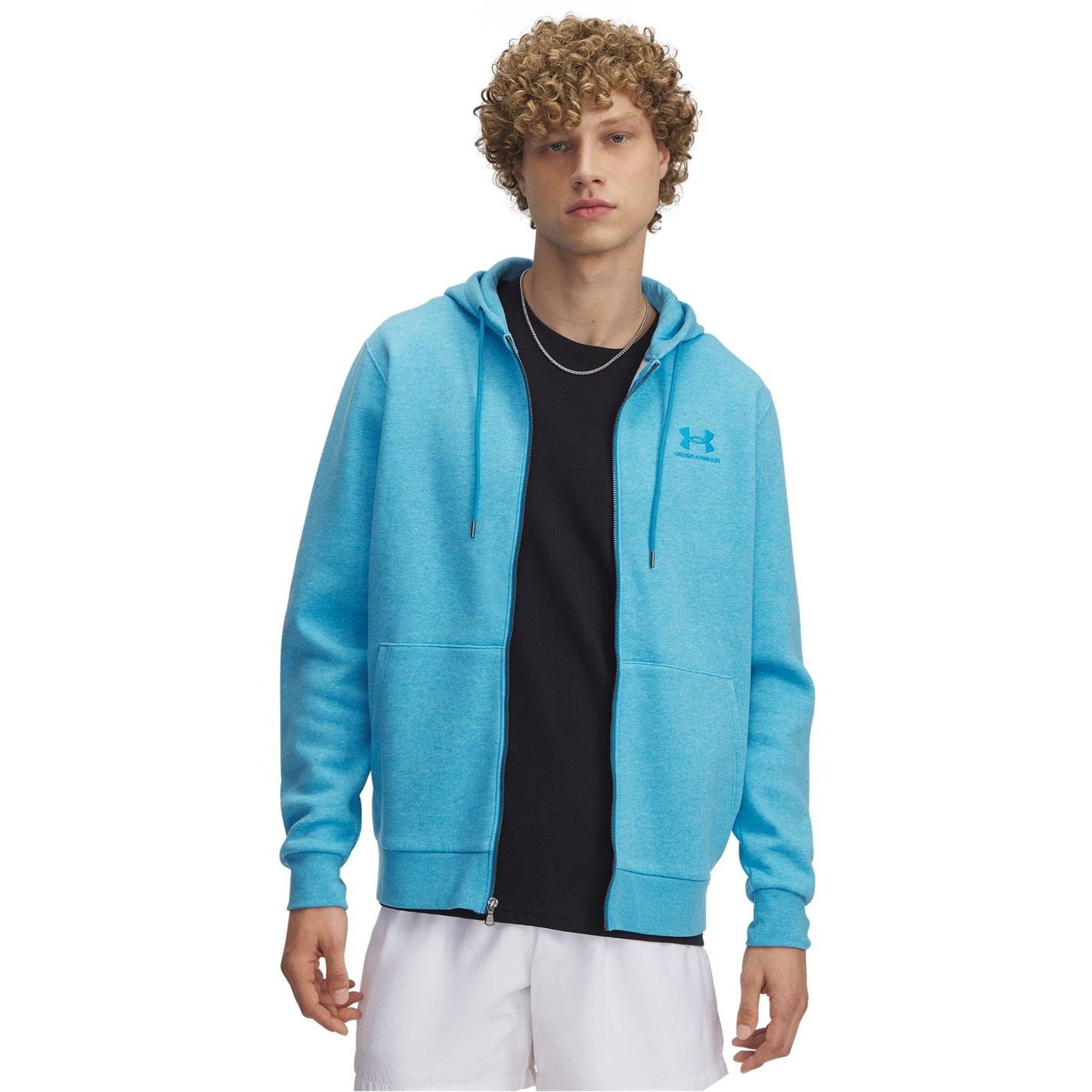 Mikina Under Armour Blue 6882360 Men's Icon Full-Zip Hoodie - 1