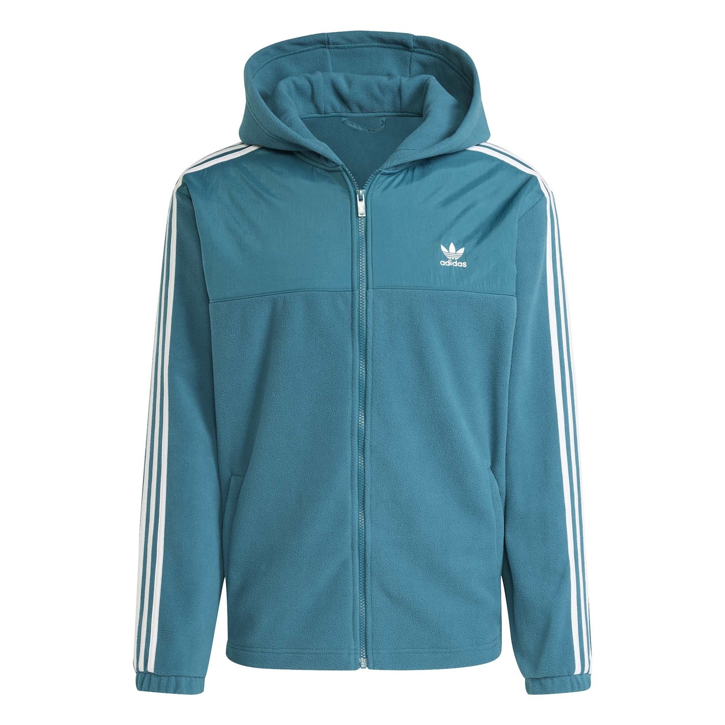 Mikina adidas Legacy Teal 9823259 Men's Fleece Zip Hoodie - 1