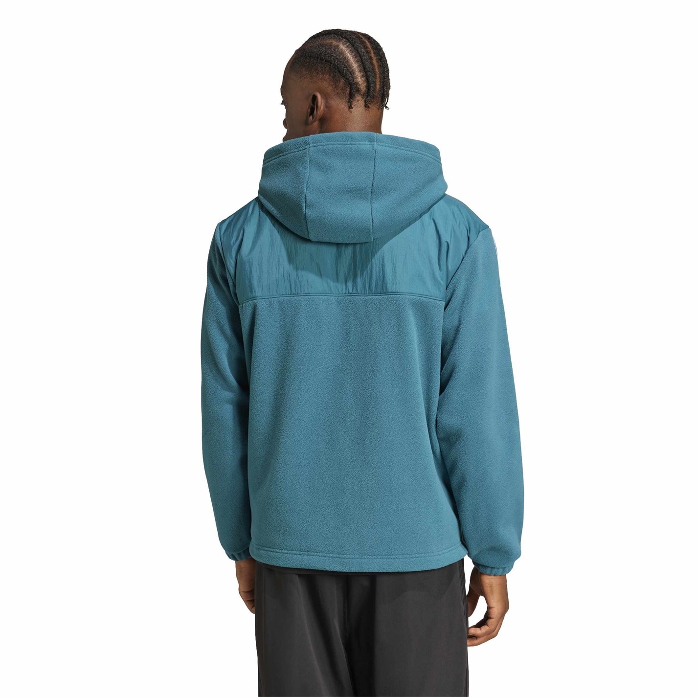 Mikina adidas Legacy Teal 9823259 Men's Fleece Zip Hoodie - 3