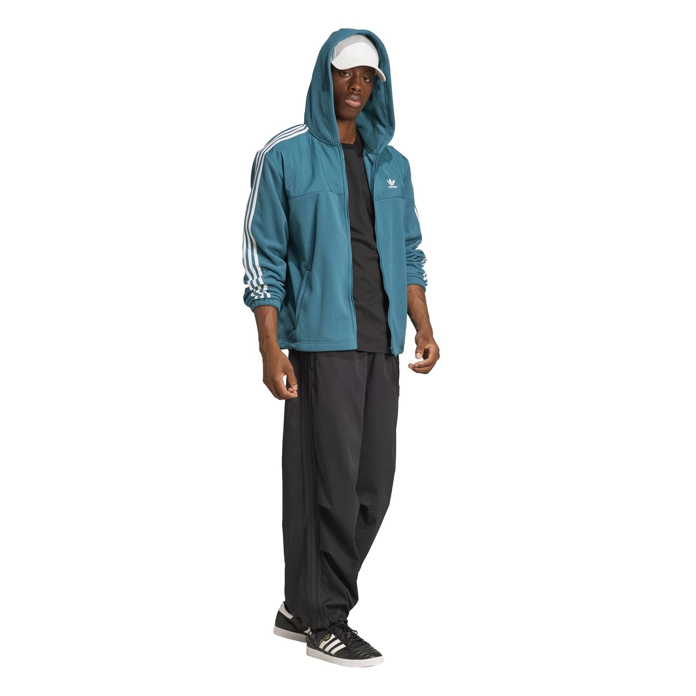 Mikina adidas Legacy Teal 9823259 Men's Fleece Zip Hoodie - 6