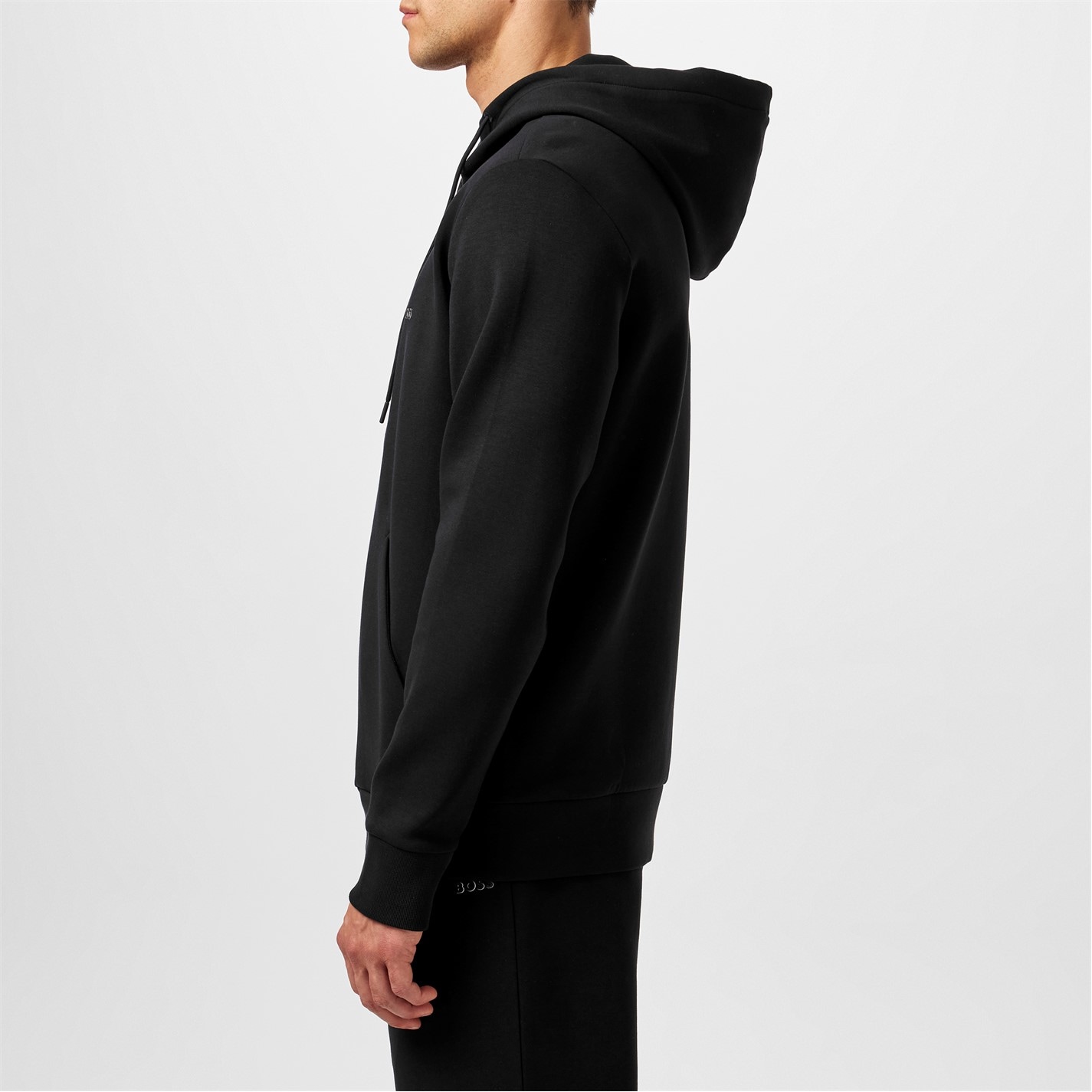 Mikina Boss Black 001 535351 Mens BOSS GREEN Full-Zip Hoodie with Adjustable Drawstring Hood - Streamlined Design - 2