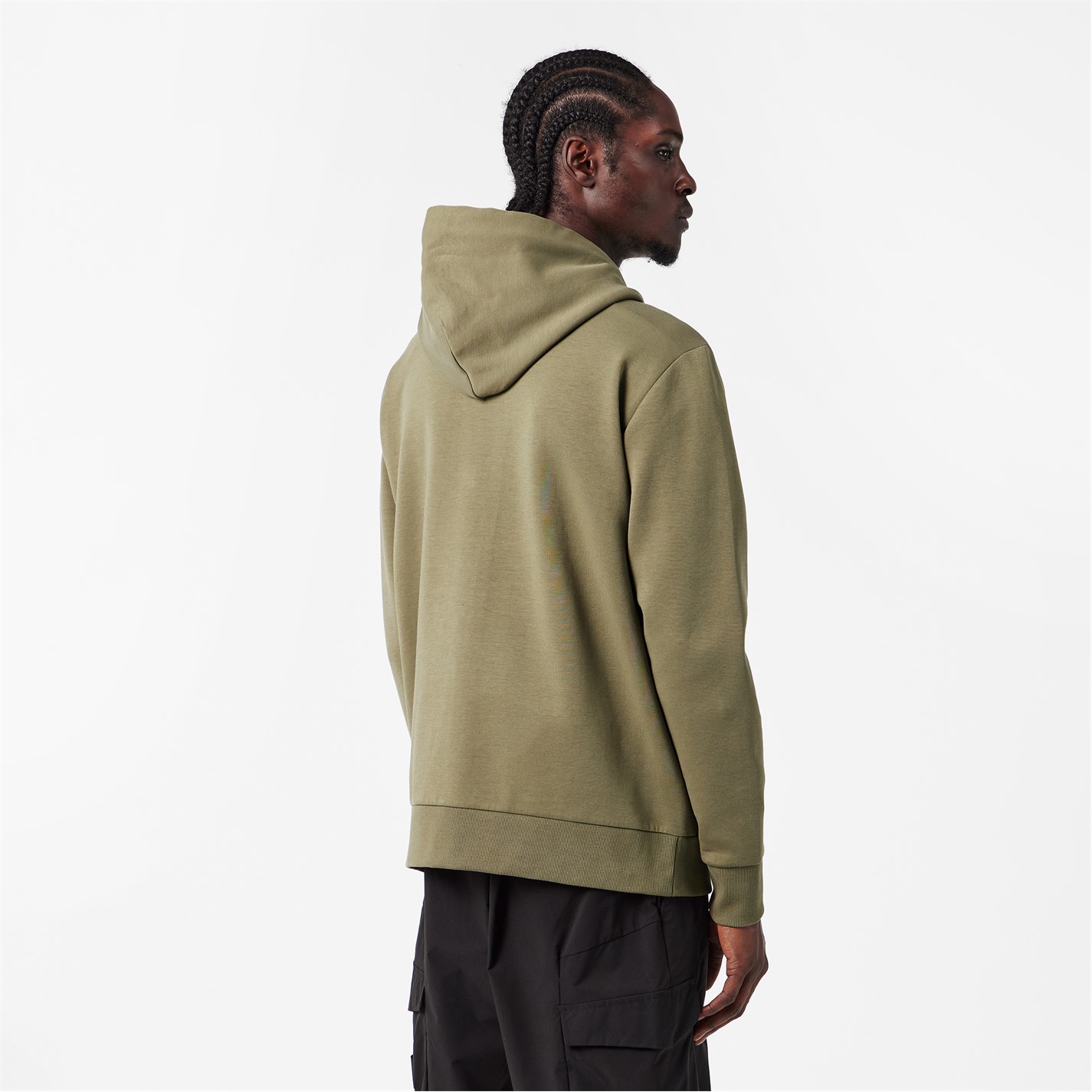 Mikina Boss Dark Beige 257 5882216 Mens BOSS GREEN Full-Zip Hoodie with Adjustable Drawstring Hood - Streamlined Design - 4