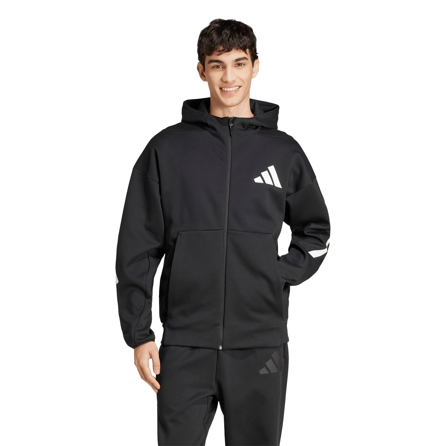 Mikina adidas Black 180780 Men's Z.N.E. Full Zip Hoodie - 2