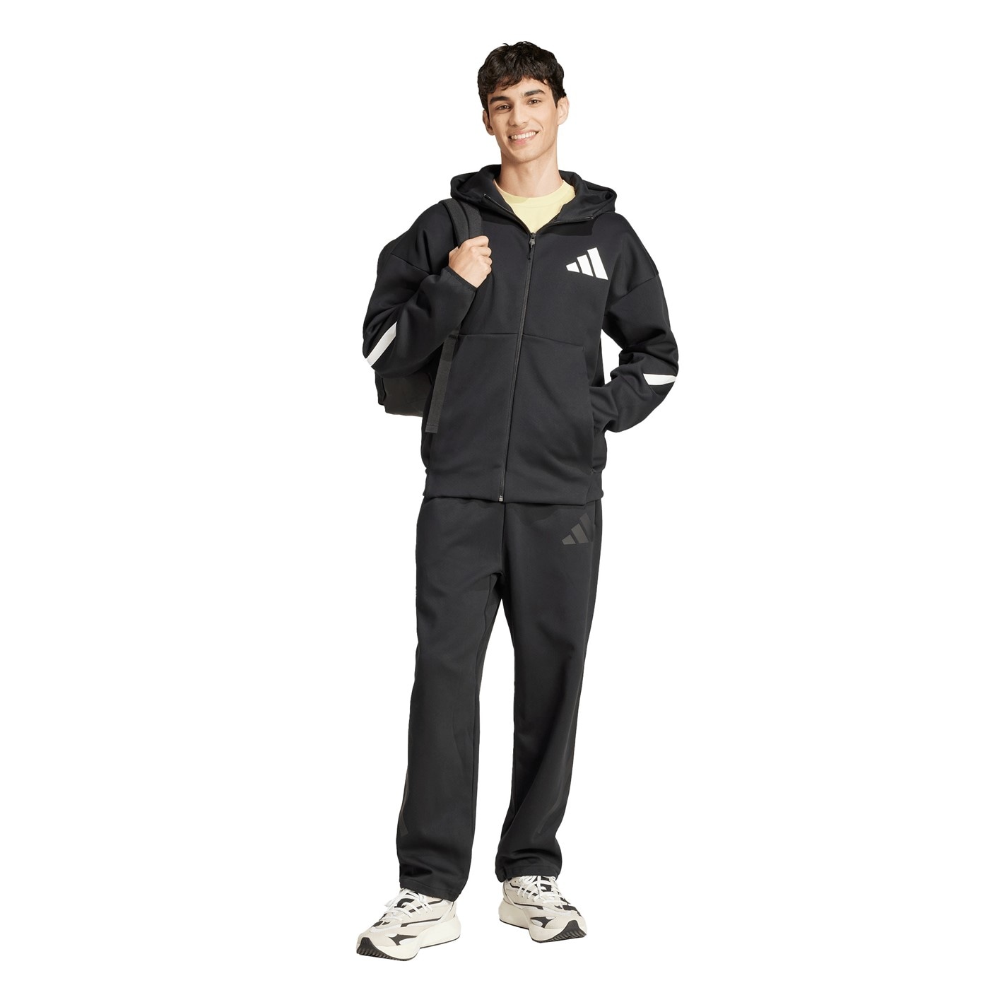 Mikina adidas Black 180780 Men's Z.N.E. Full Zip Hoodie - 7