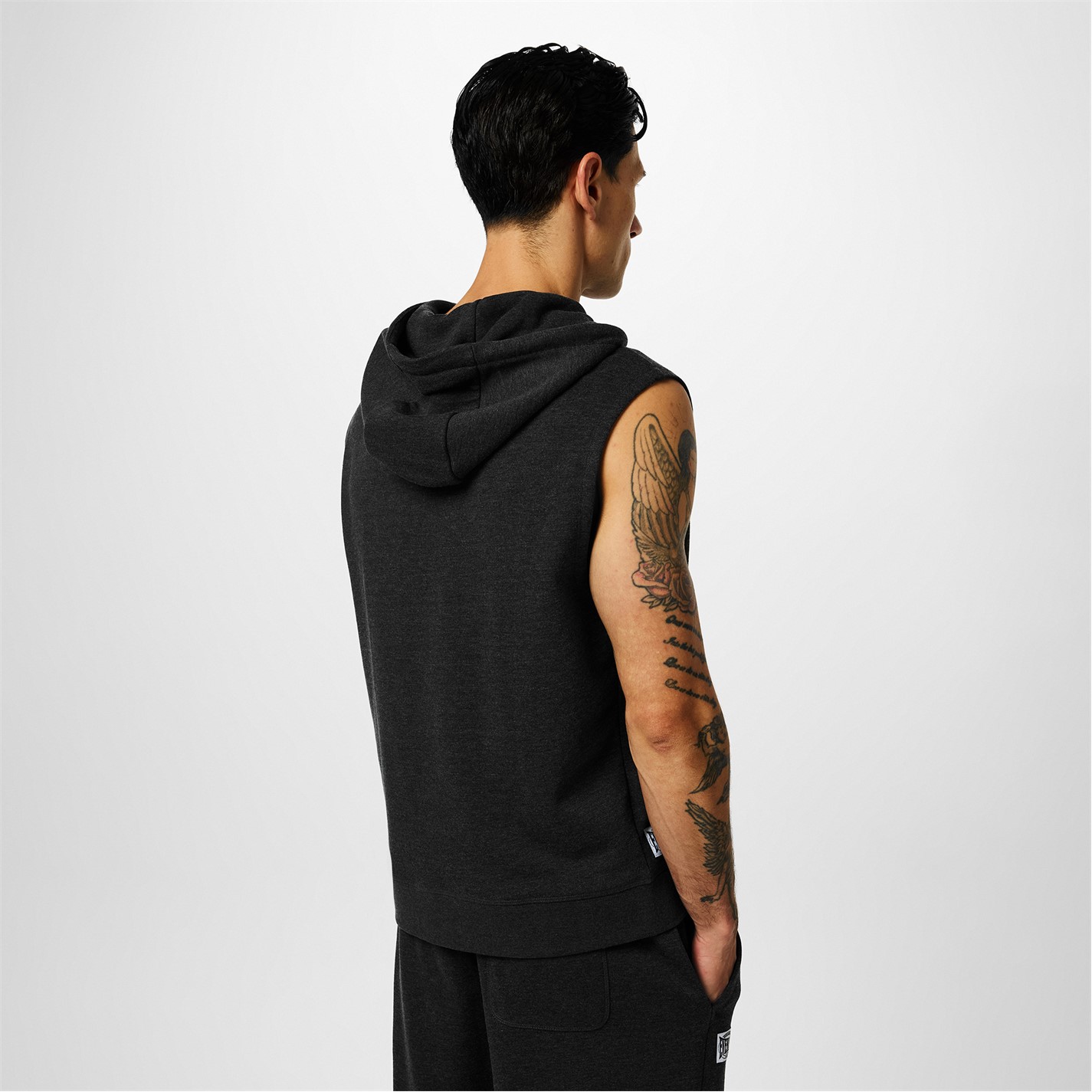 Mikina Everlast Charcoal 559030 Box Sleeveless Hoodie Mens - 2