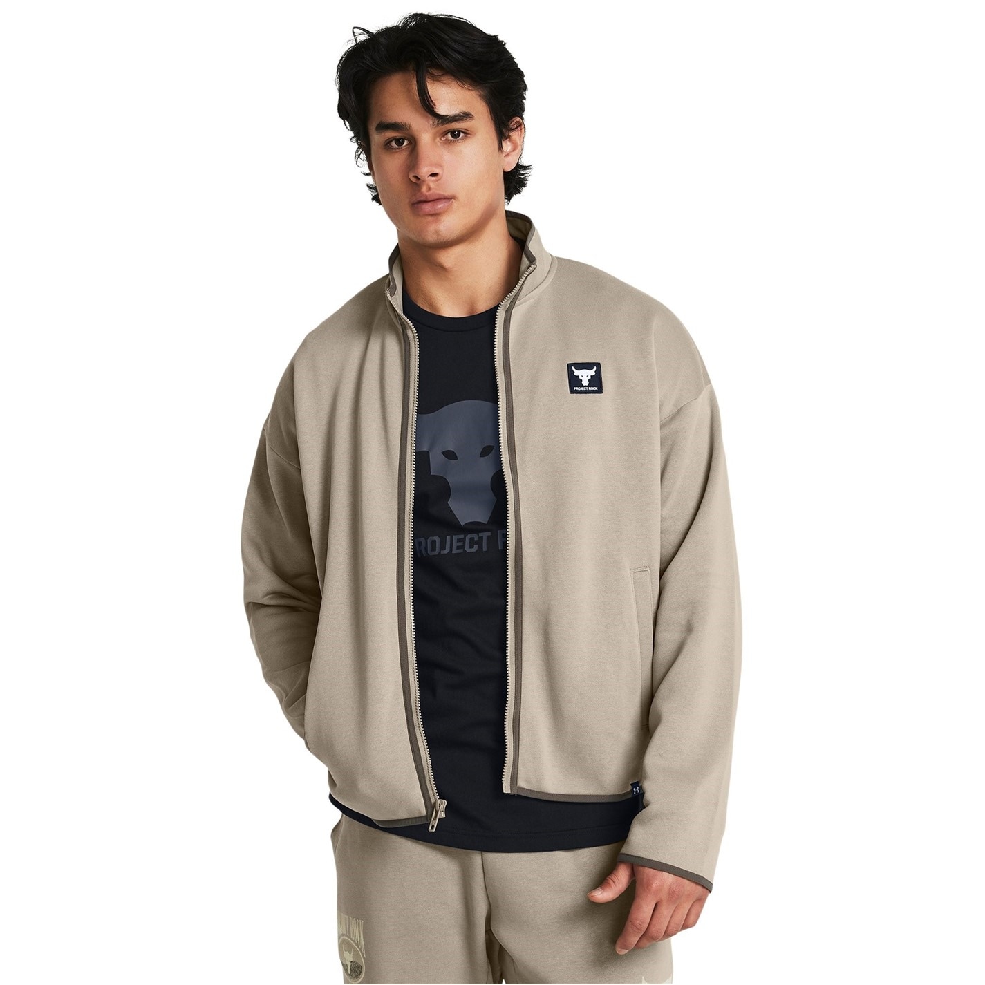 Mikina Under Armour Brown 9163707 Men's PR Icon Full-Zip Hoodie - 2