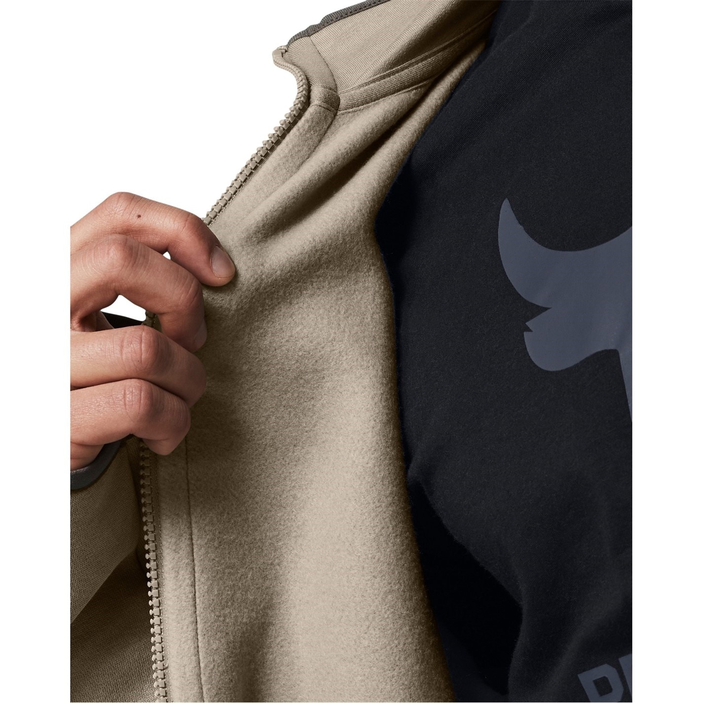 Mikina Under Armour Brown 9163707 Men's PR Icon Full-Zip Hoodie - 4