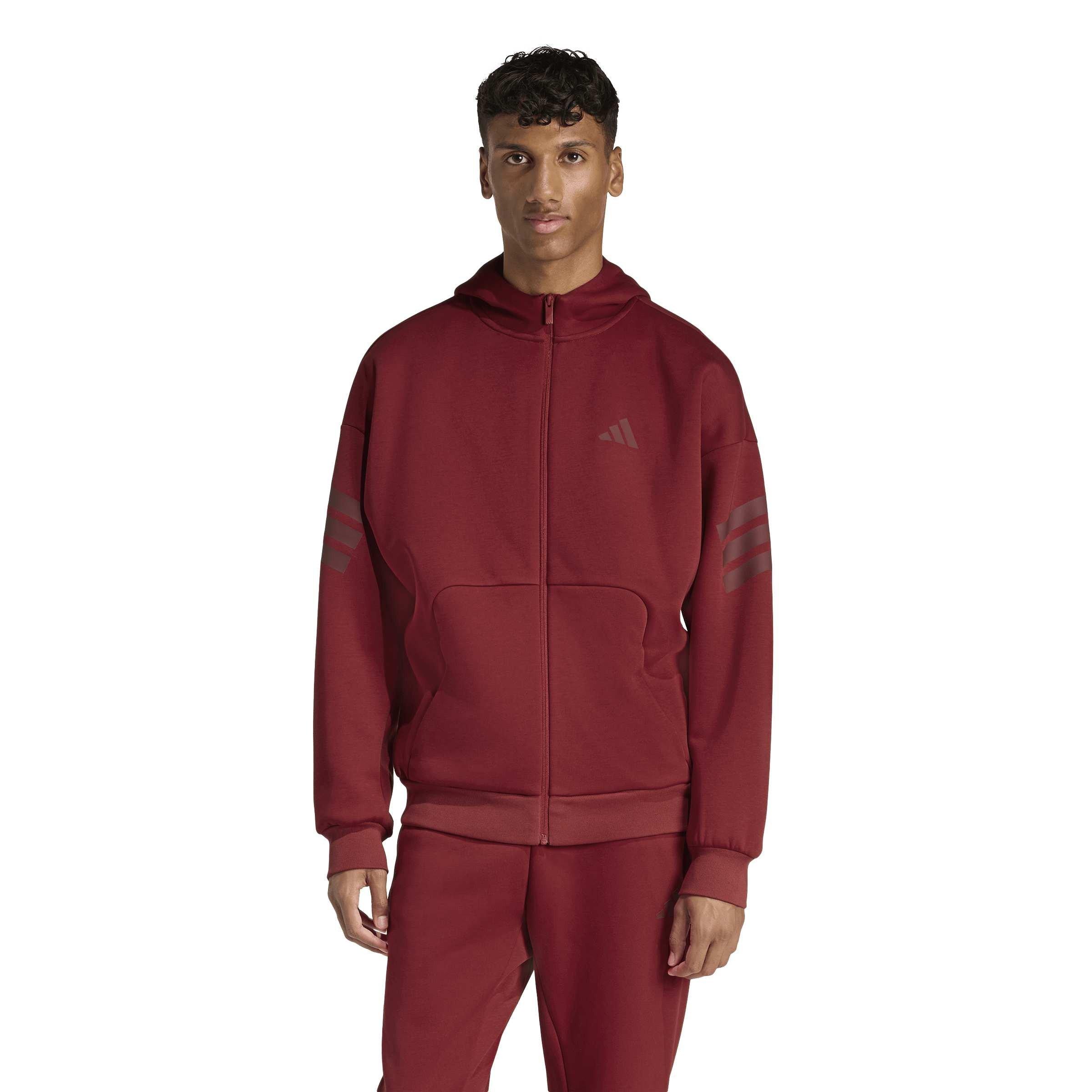Mikina adidas Active Maroon 4818757 Men's Full Zip Hoodie - 1
