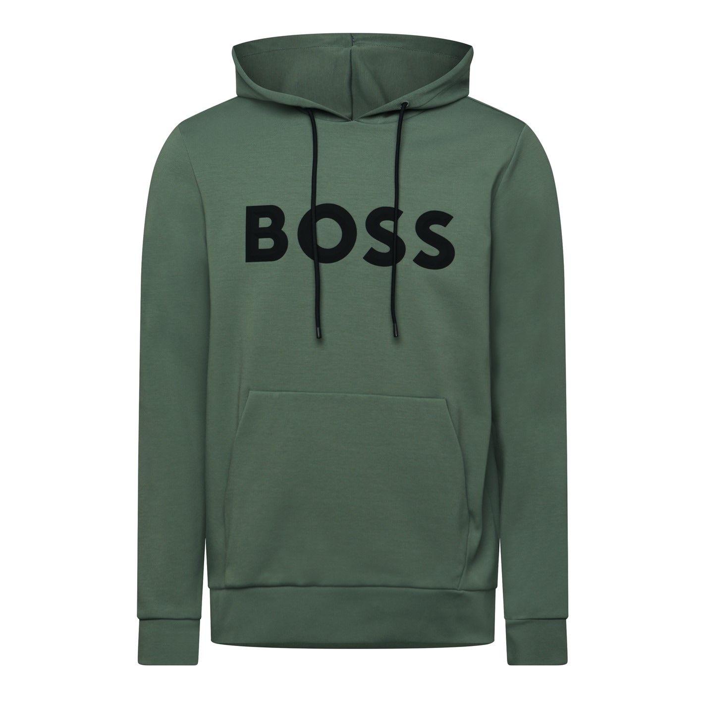Mikina Boss Open Green 9604702 Mens BOSS GREEN Long Sleeve Hoodie - Performance Fabric with Natural Stretch - 1