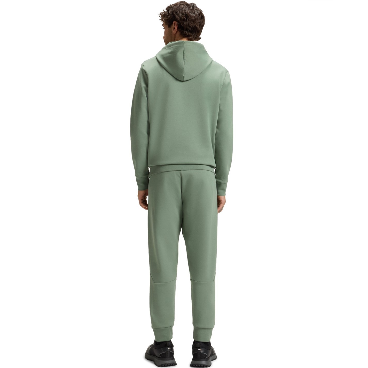 Mikina Boss Open Green 9604702 Mens BOSS GREEN Long Sleeve Hoodie - Performance Fabric with Natural Stretch - 4