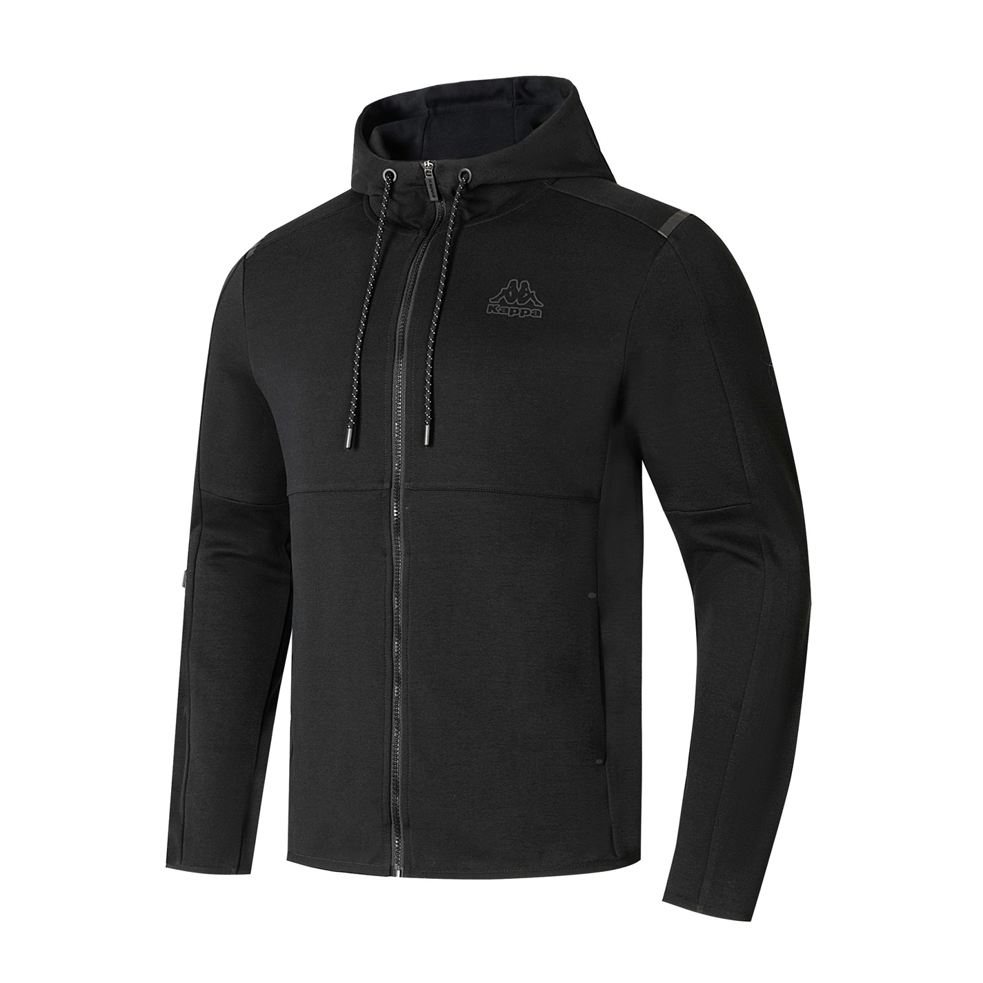 Mikina Kappa Black 4254173 Tech FL Full Zip Mens Hoody - 2