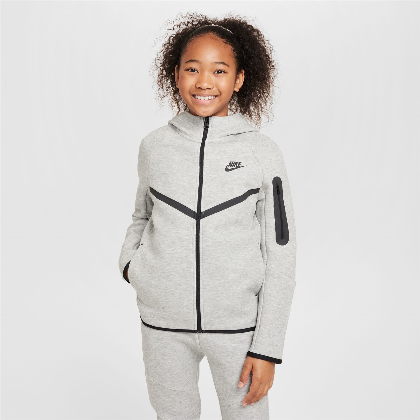 Nike Sportswear Tech Fleece Big Kids'  Full-Zip Hoodie - 3