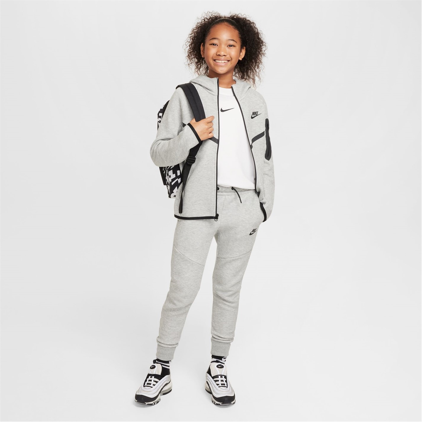 Nike Sportswear Tech Fleece Big Kids'  Full-Zip Hoodie - 7