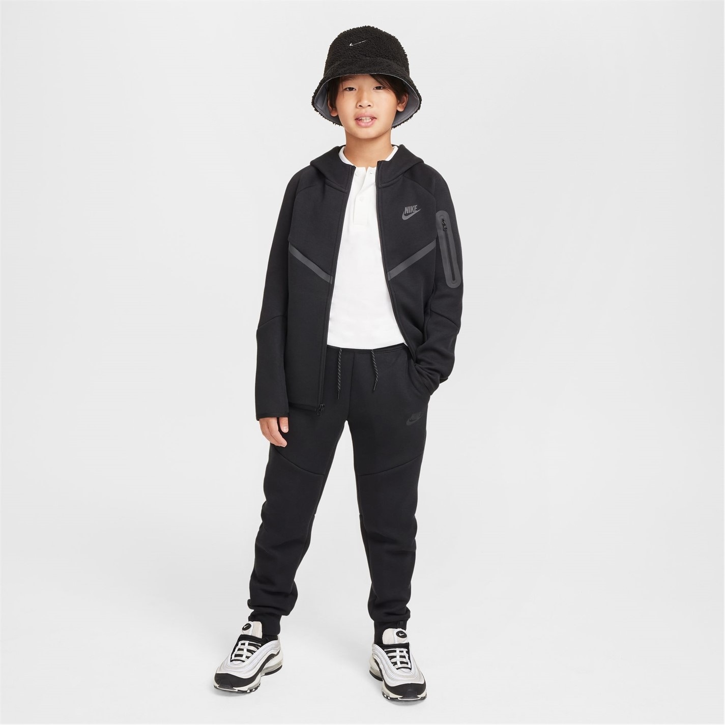Nike Sportswear Tech Fleece Big Kids'  Full-Zip Hoodie - 6