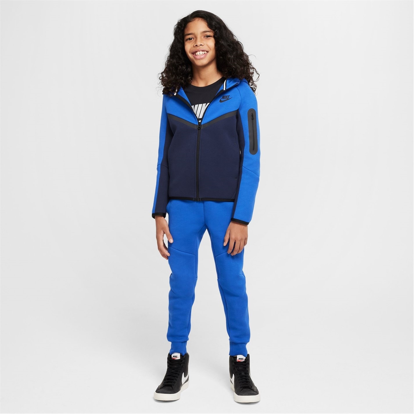 Nike Sportswear Tech Fleece Big Kids'  Full-Zip Hoodie - 9