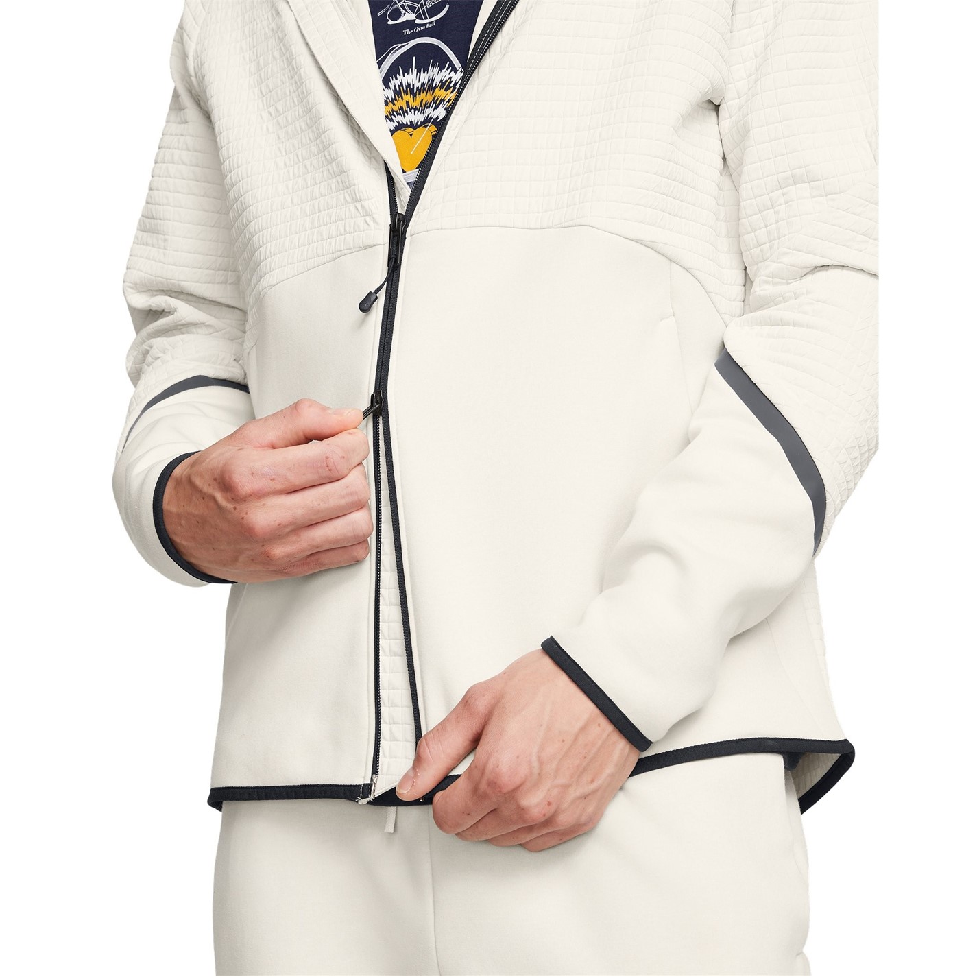 Mikina Under Armour White 8771172 Men's Unstoppable Zip Hoodie - 5