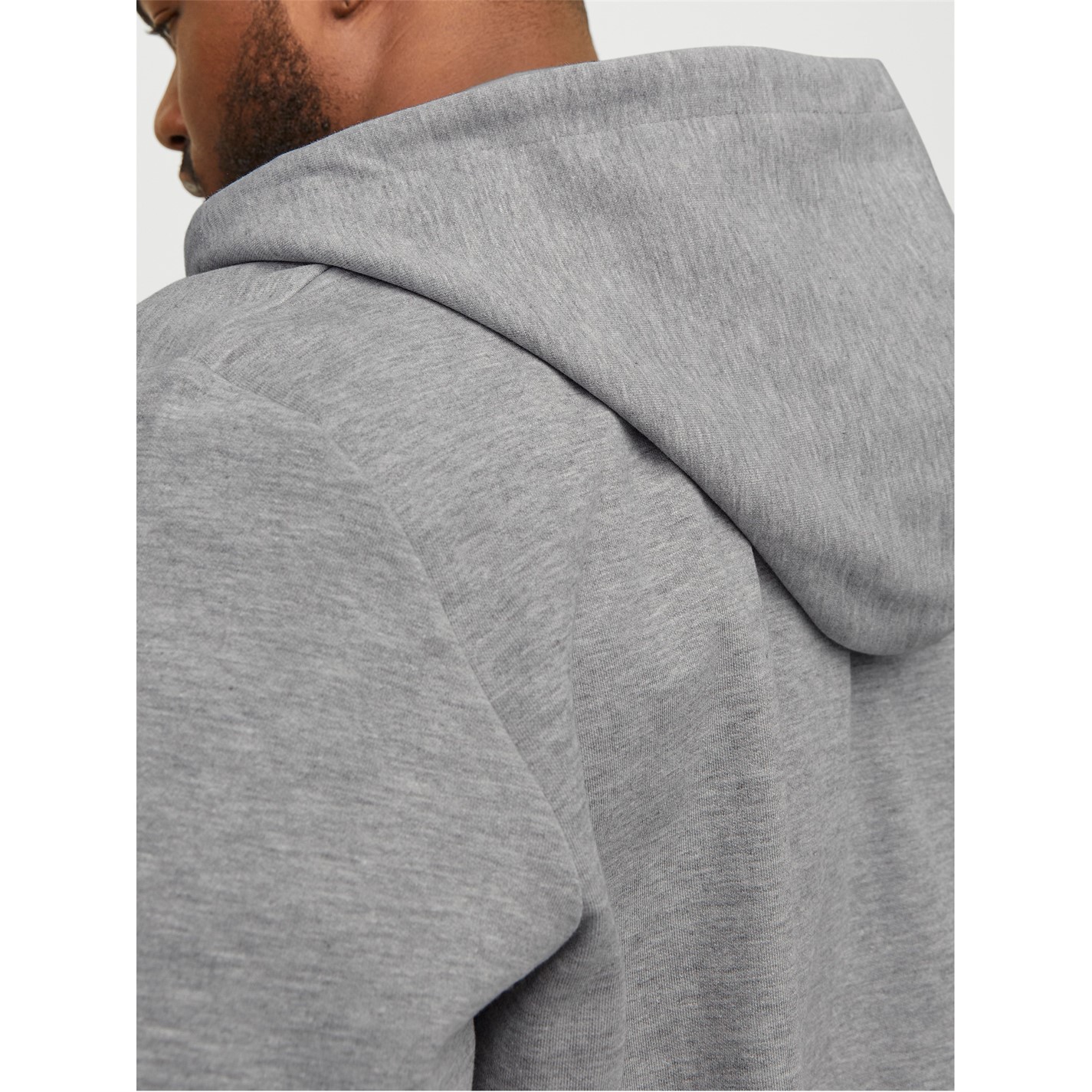 Mikina Jack and Jones Grey Melange 7167342 Men's Zip Sweatshirt Hoodie - 4