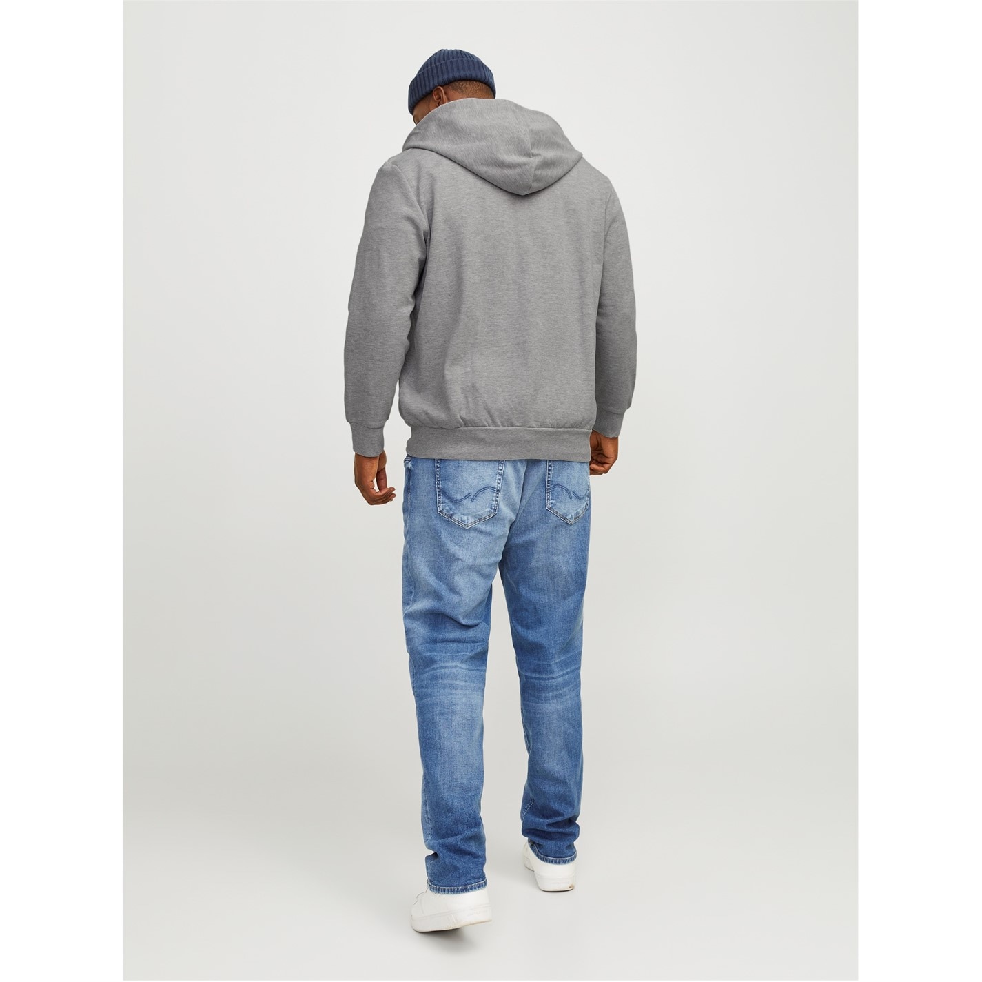 Mikina Jack and Jones Grey Melange 7167342 Men's Zip Sweatshirt Hoodie - 8