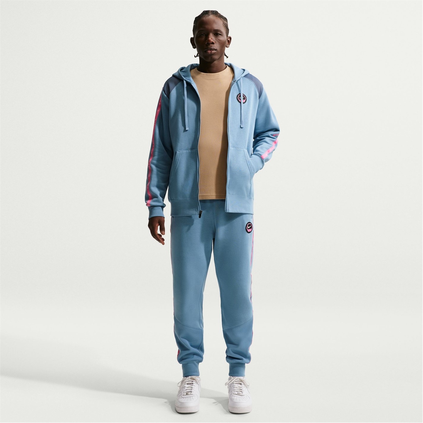Mikina Nike Work Blue 5565757 Men's Zip Hoodie - 5
