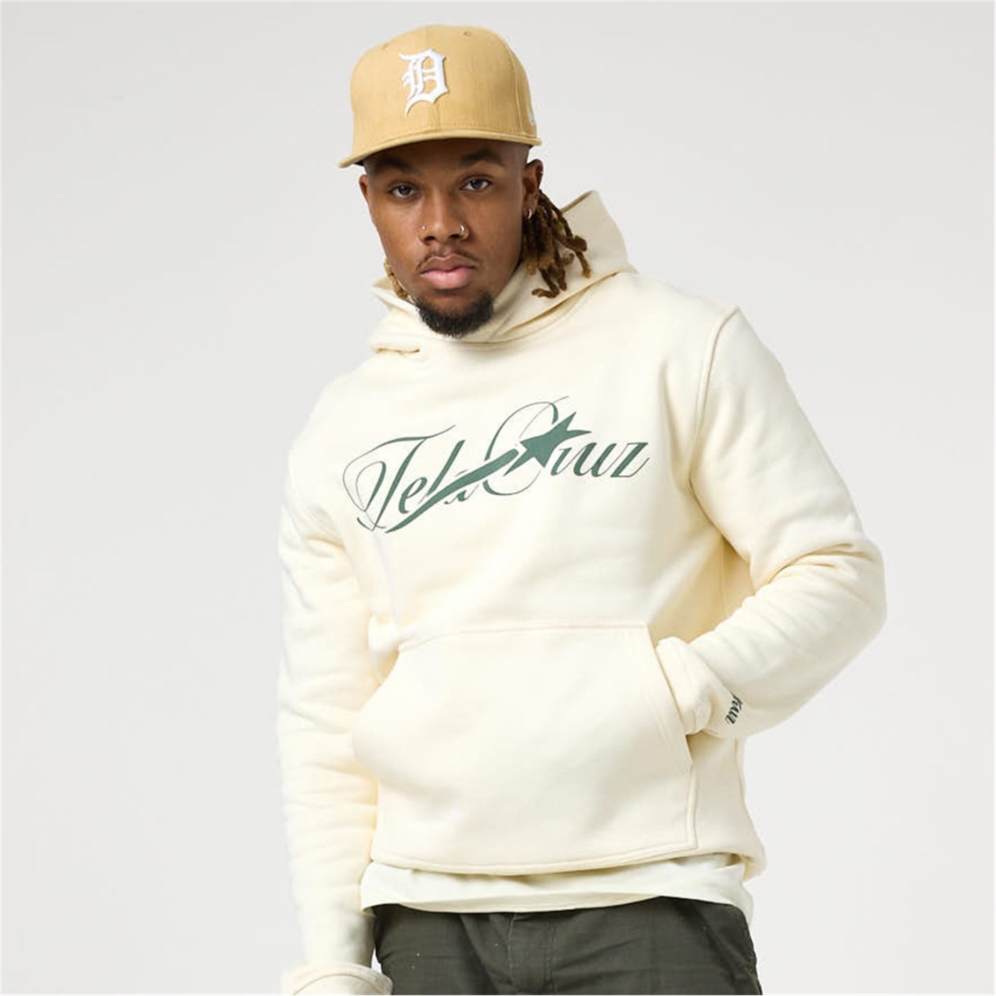 Mikina TELA CRUZ W Aspargus 3651911 Men's Over the Head Hoodie - 1