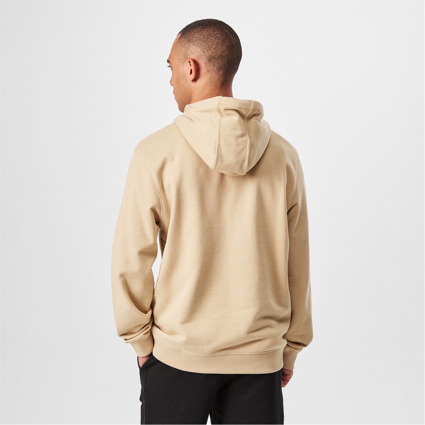 Mikina Hugo Open Beige 285 4185751 Mens HUGO Daratschi Drawstring Hoodie - Contemporary Streetwear Design - 4