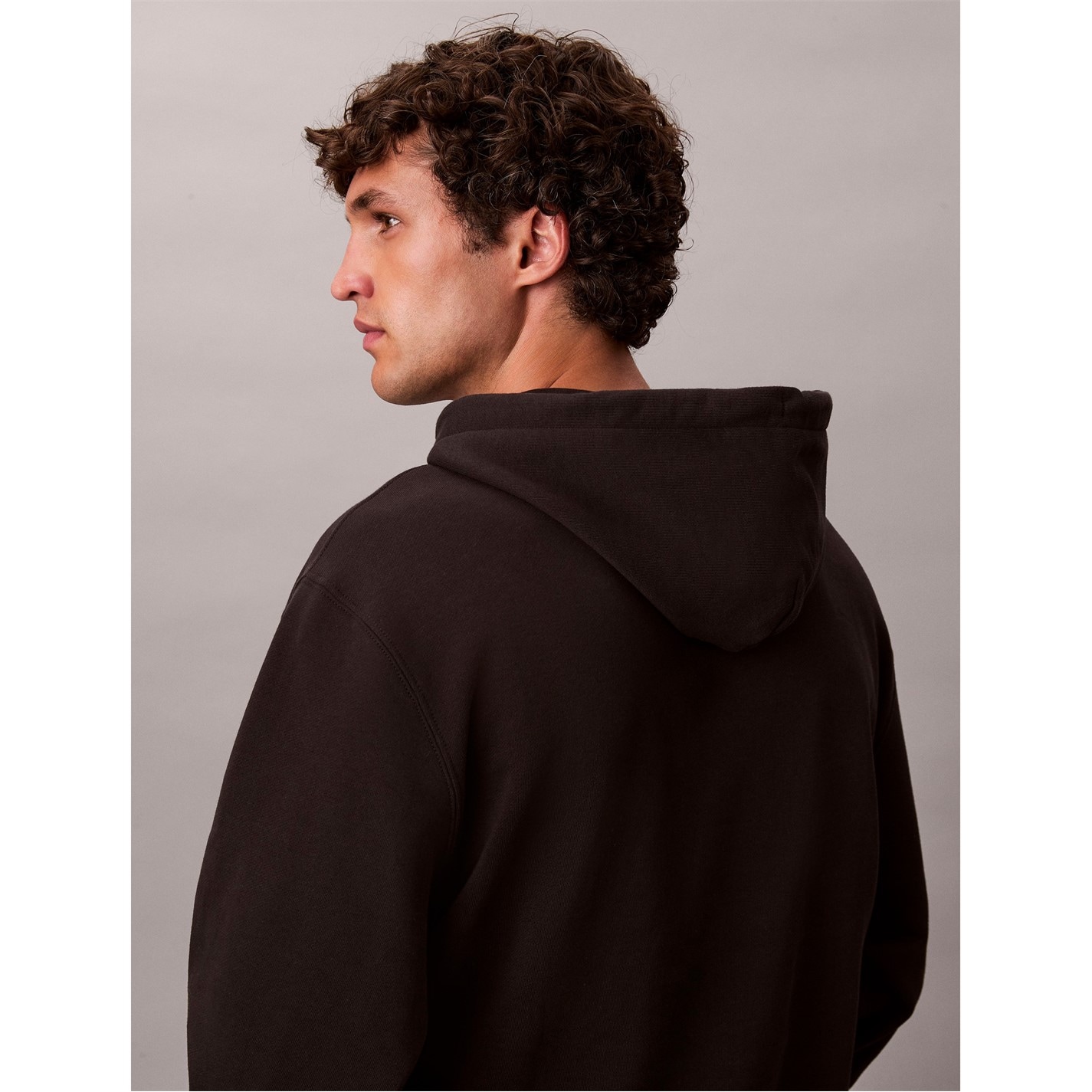 Mikina Calvin Klein Jeans Black 9839868 Men's Monogram Pull Over Hoodie - 7