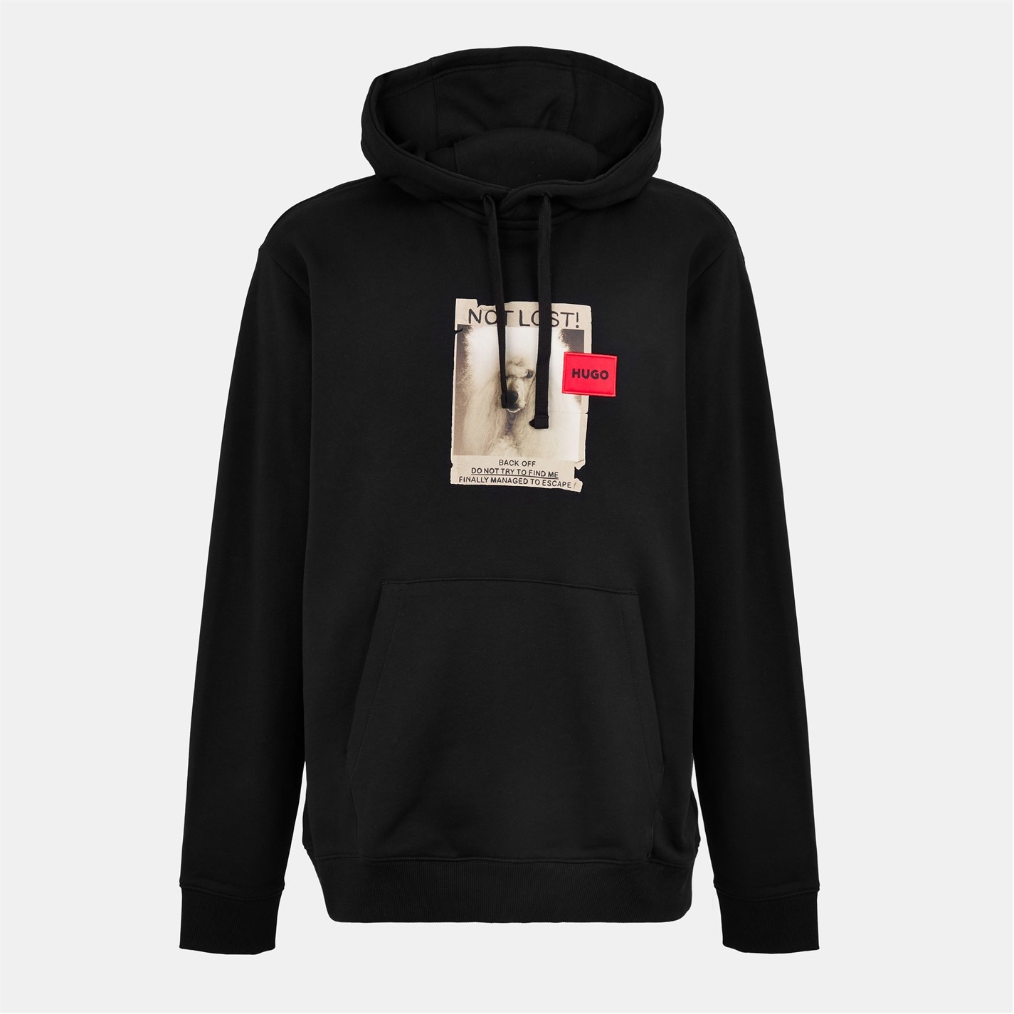 Mikina Hugo Black 613923 Men's Dreef 01 Hoodie - 1