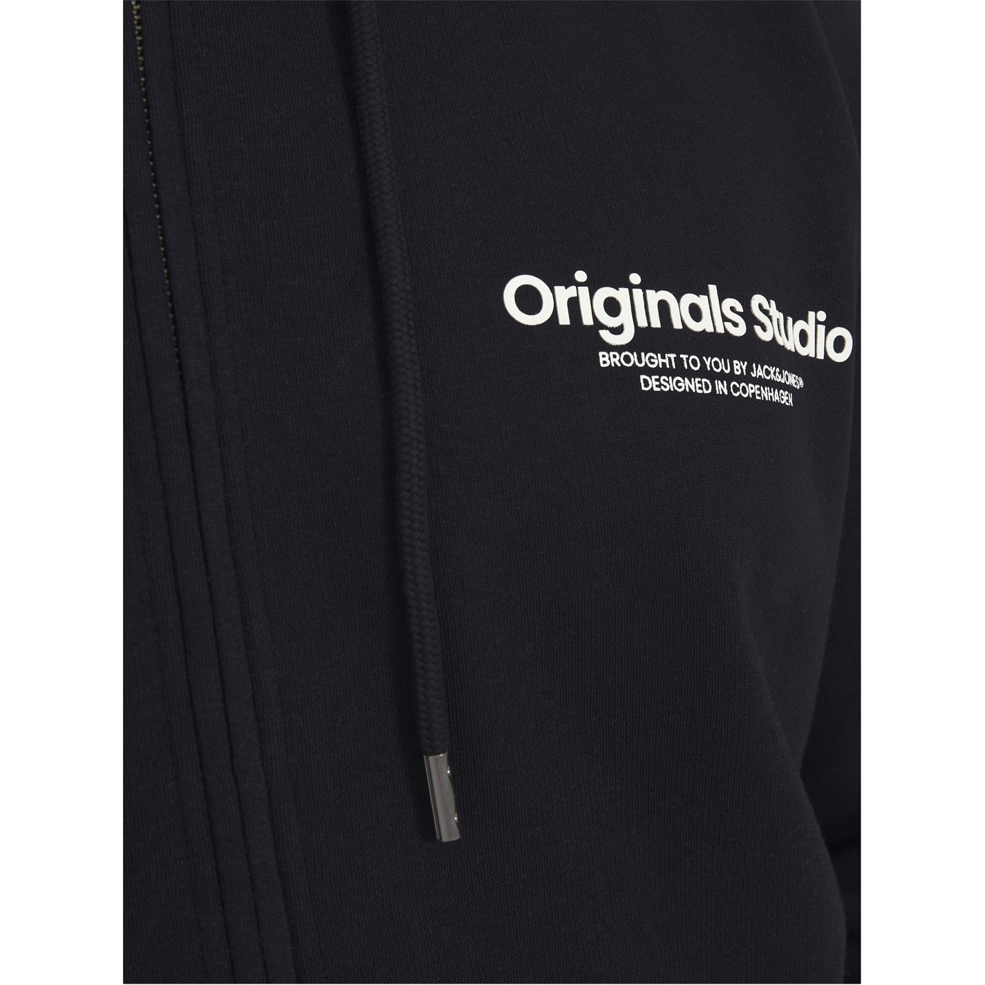 Mikina Jack and Jones Black 7106295 Men's Vest Zip Hoodie - 3