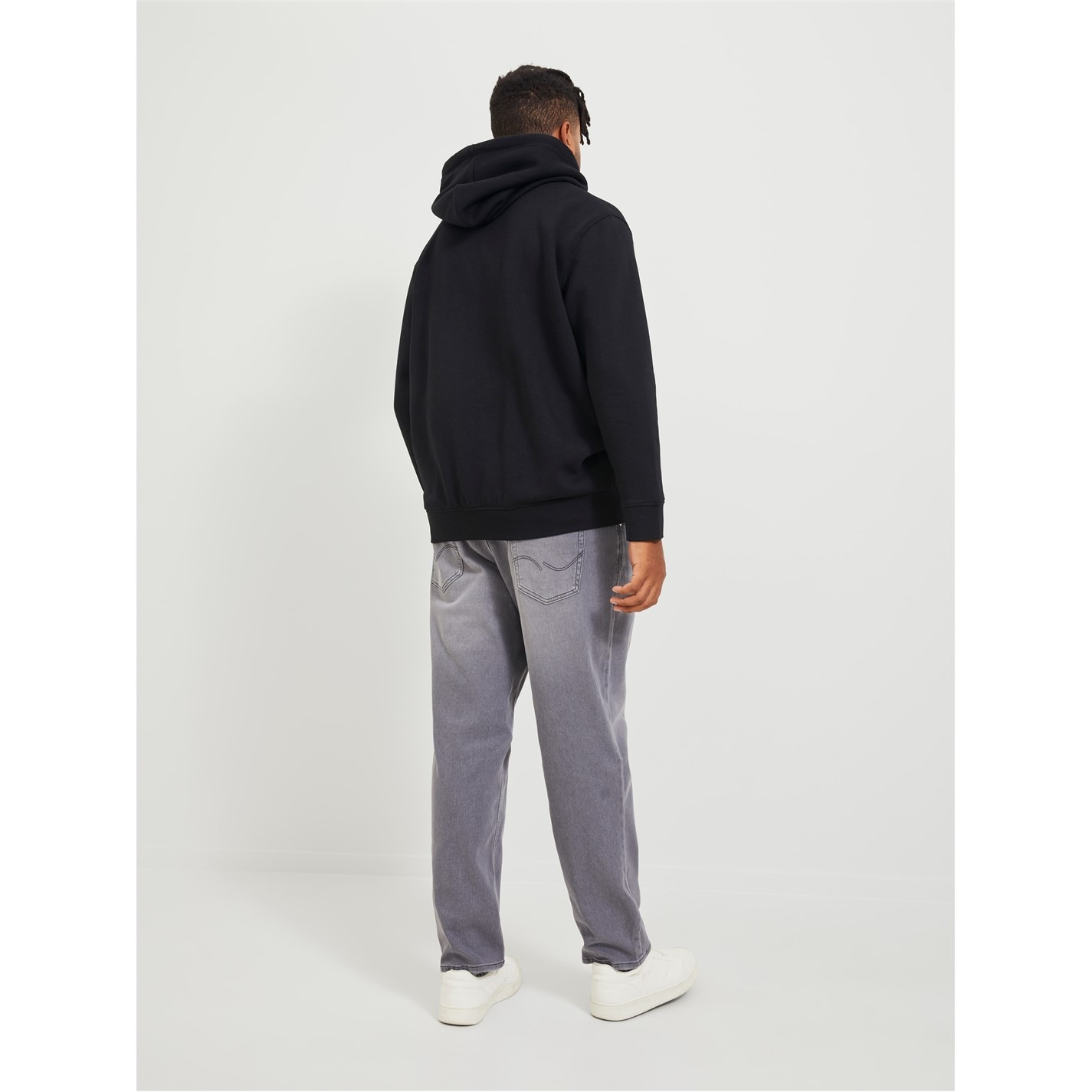 Mikina Jack and Jones Black 7106295 Men's Vest Zip Hoodie - 4