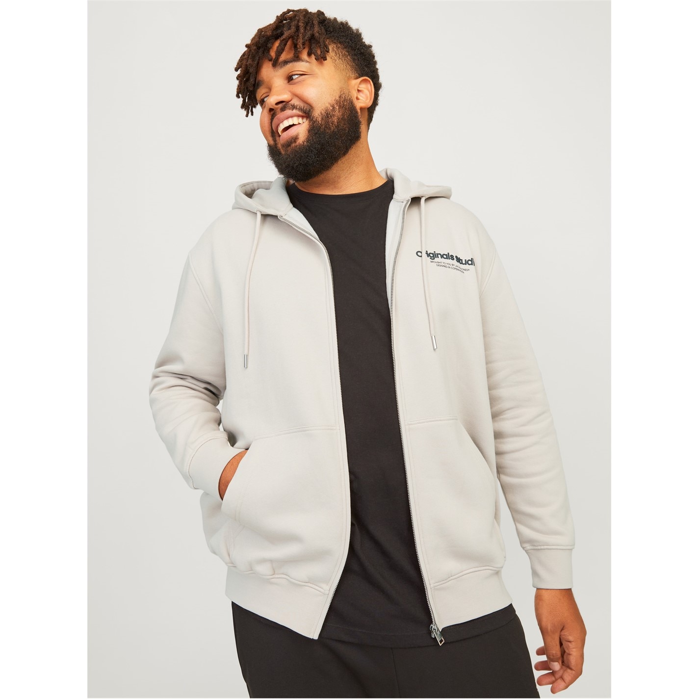 Mikina Jack and Jones Moonbeam 7966275 Men's Vest Zip Hoodie - 5