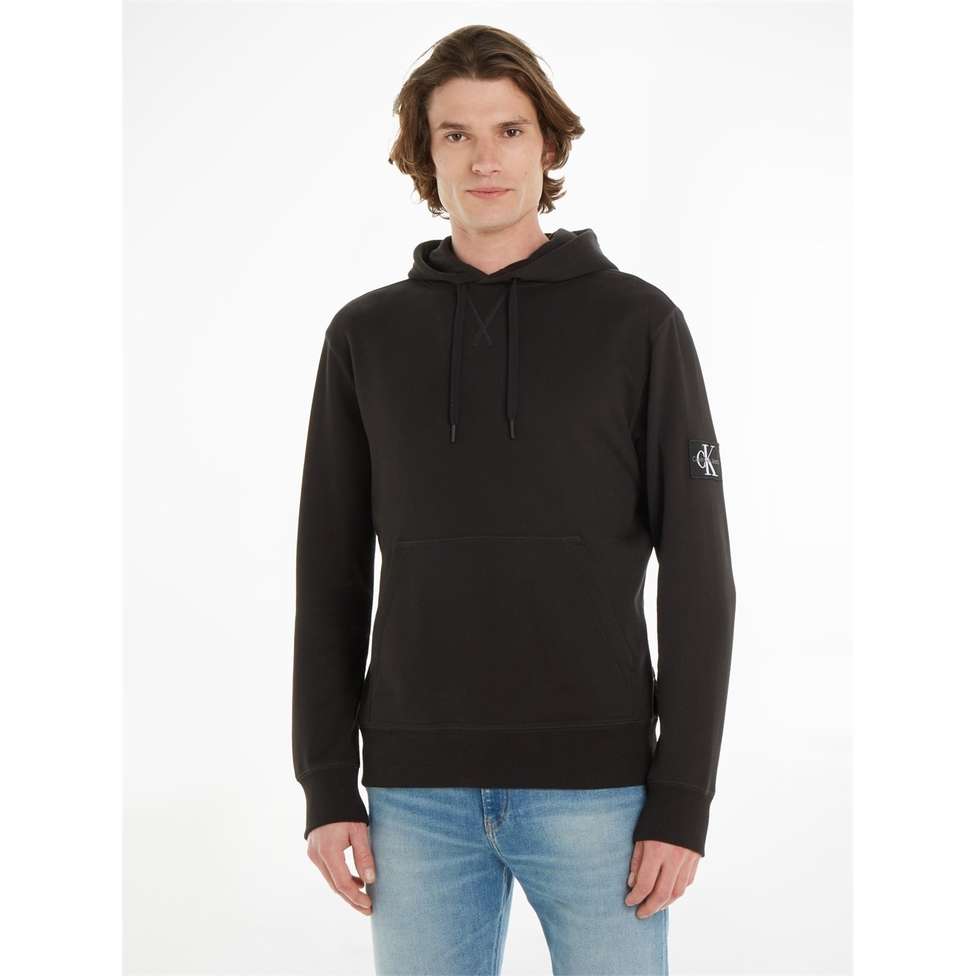 Mikina Calvin Klein Jeans Black 6675671 Monogram Badge Hoodie - 3