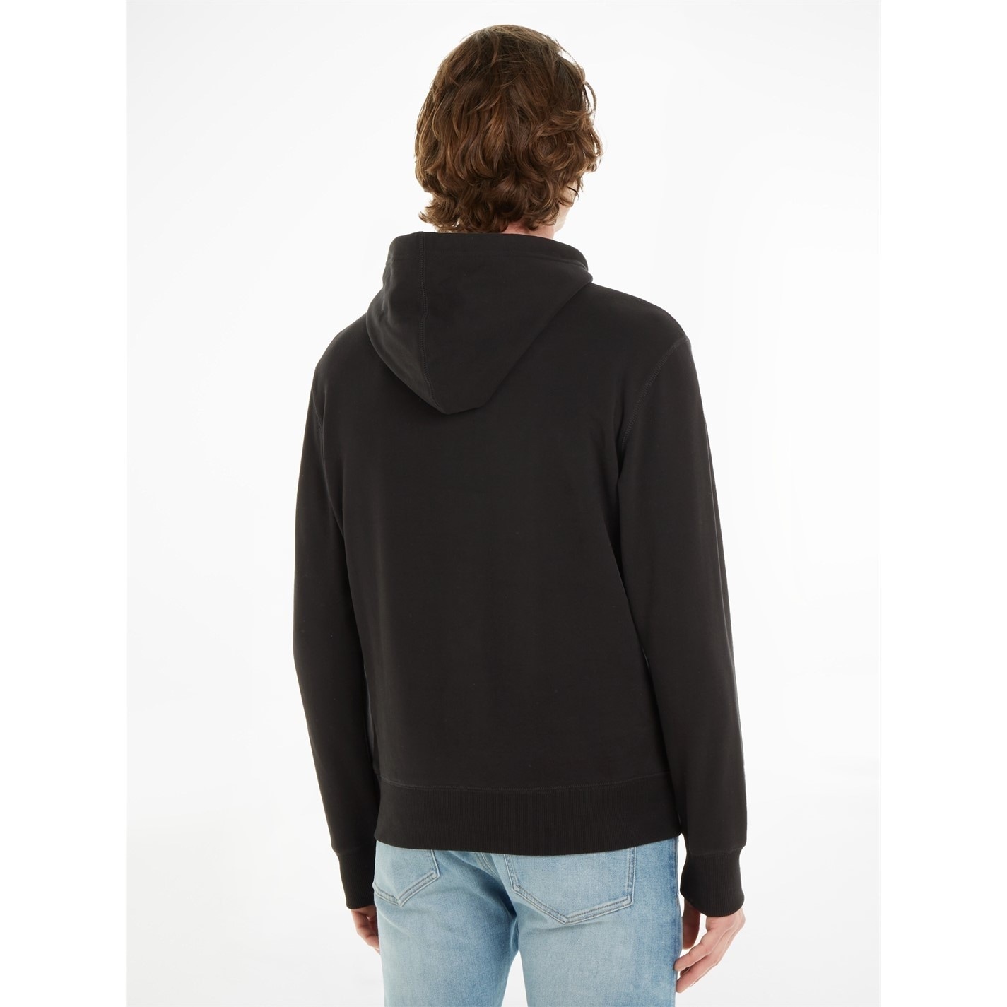 Mikina Calvin Klein Jeans Black 6675671 Monogram Badge Hoodie - 4