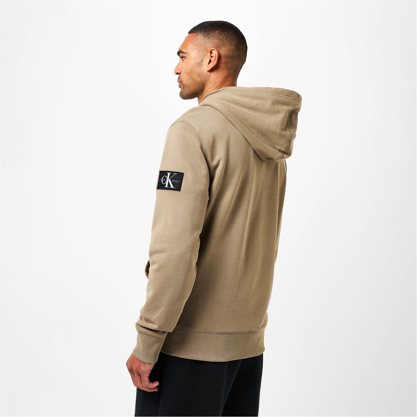 Mikina Calvin Klein Jeans Brindle 415882 Monogram Badge Hoodie - 4
