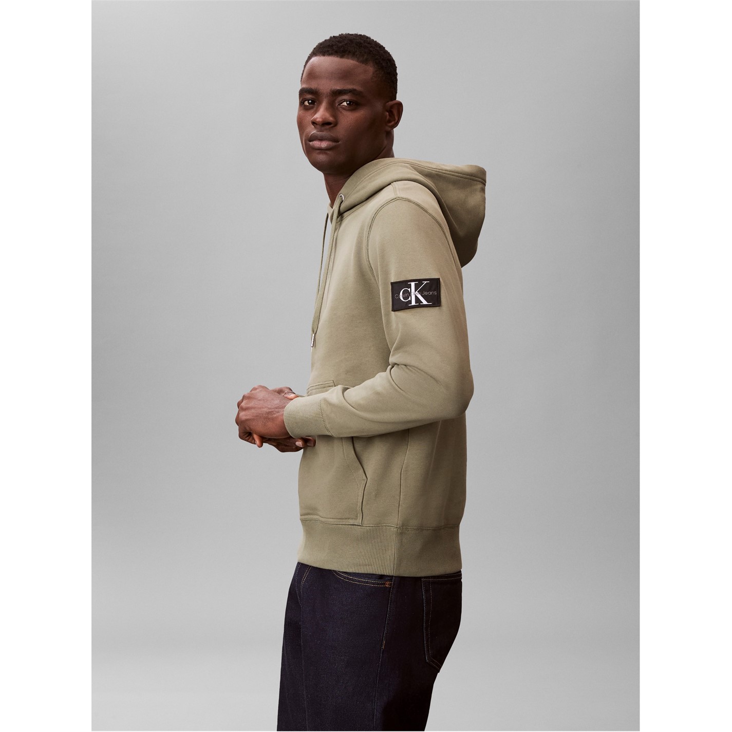 Mikina Calvin Klein Jeans Deep Lichen 2929922 Monogram Badge Hoodie - 4