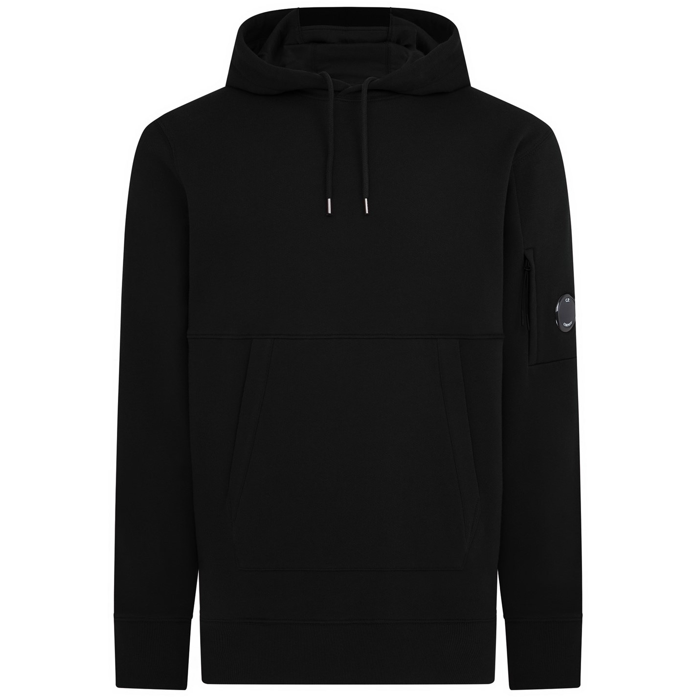 Mikina CP COMPANY Black 342302 Men's Micro Lens Over-the-head Hoodie - 1