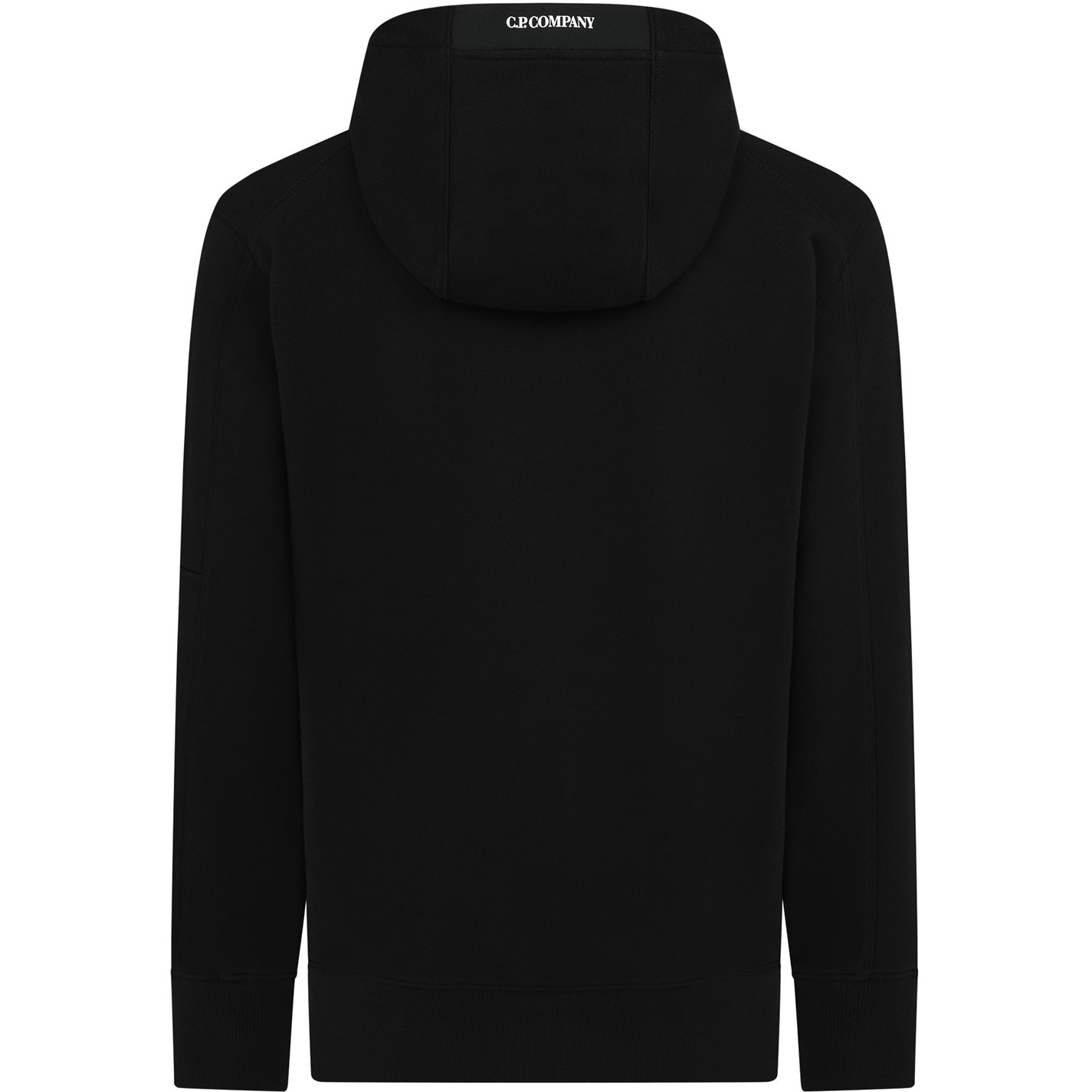 Mikina CP COMPANY Black 342302 Men's Micro Lens Over-the-head Hoodie - 2