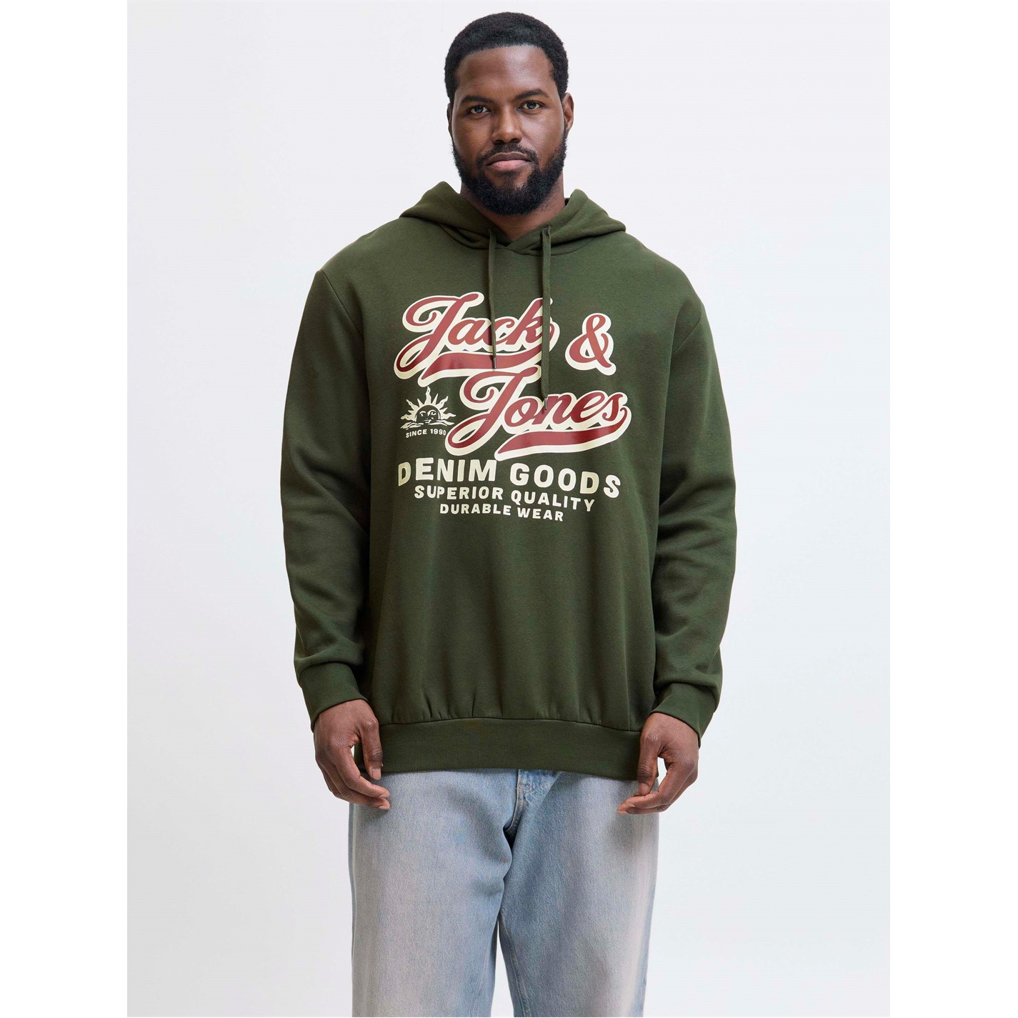Mikina Jack and Jones Duffel Bag 4872200 Jack 2 Colour Hoodie Mens Plus Size - 2